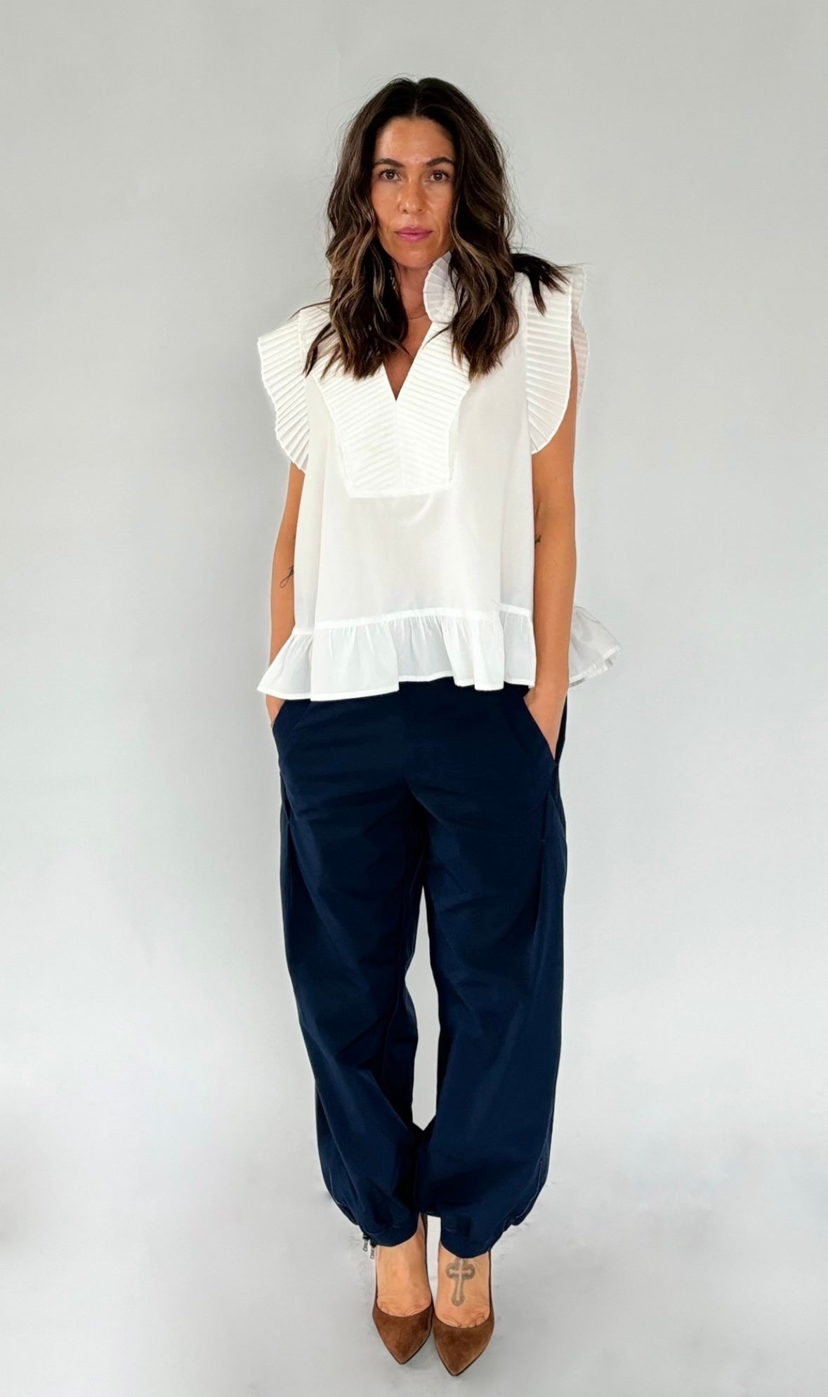 Gossia Bluse - AnnGO Top i Hvid