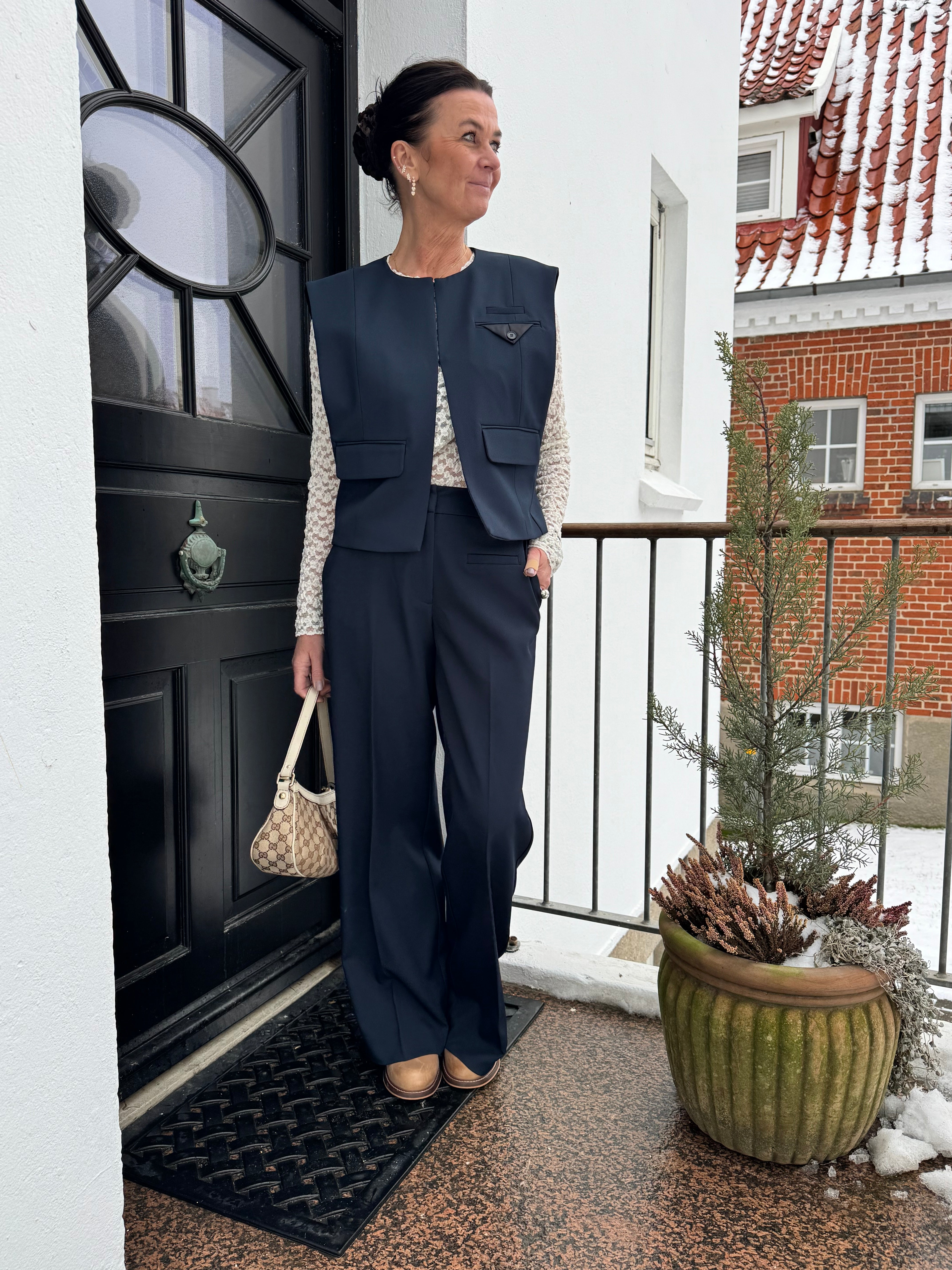 Haute L´amitié Bukser - Premiere Plain Bukser i Navy