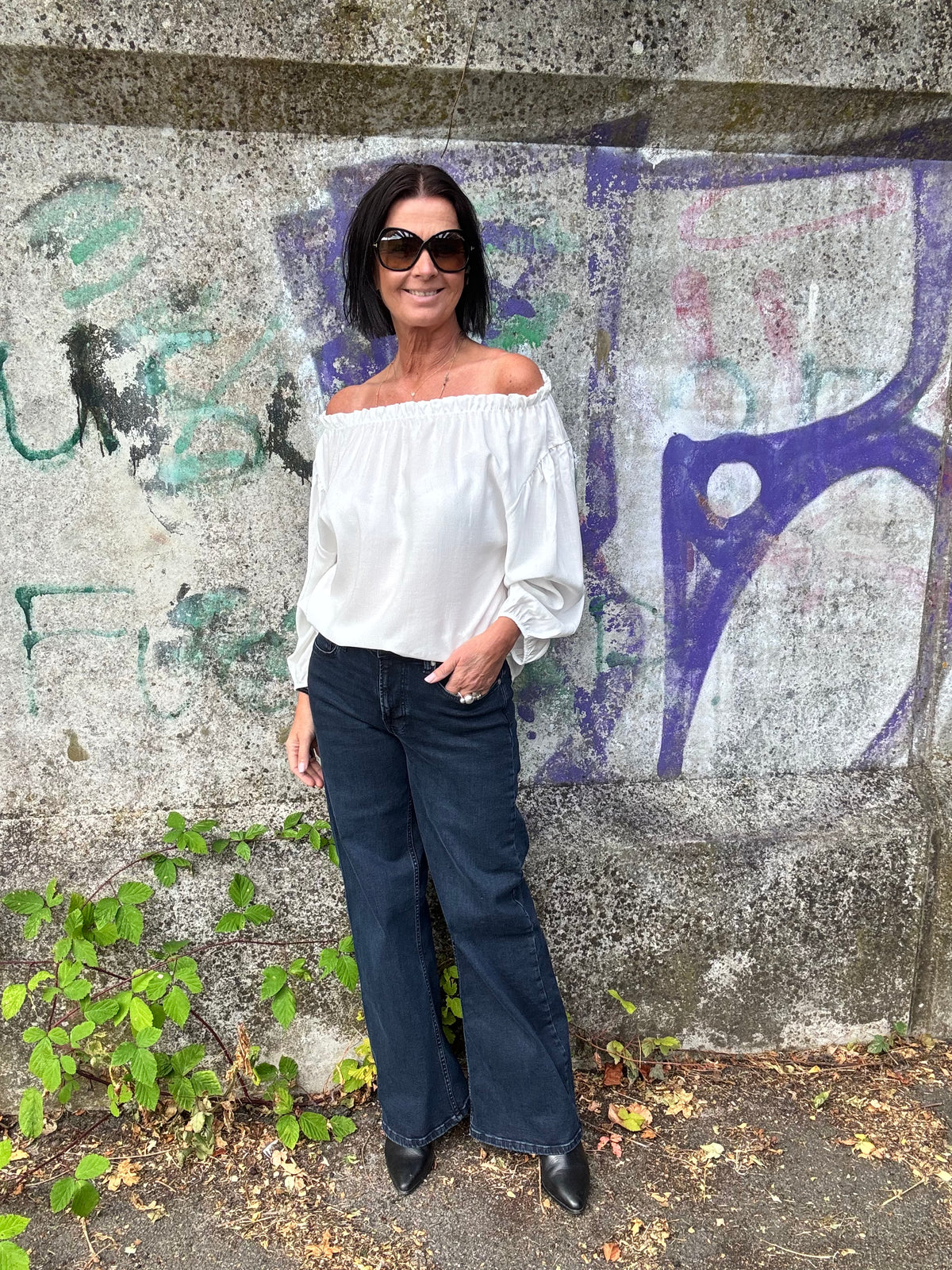 MARTA du château Bluse - 8558 MdcJuniper Bluse i Off-white