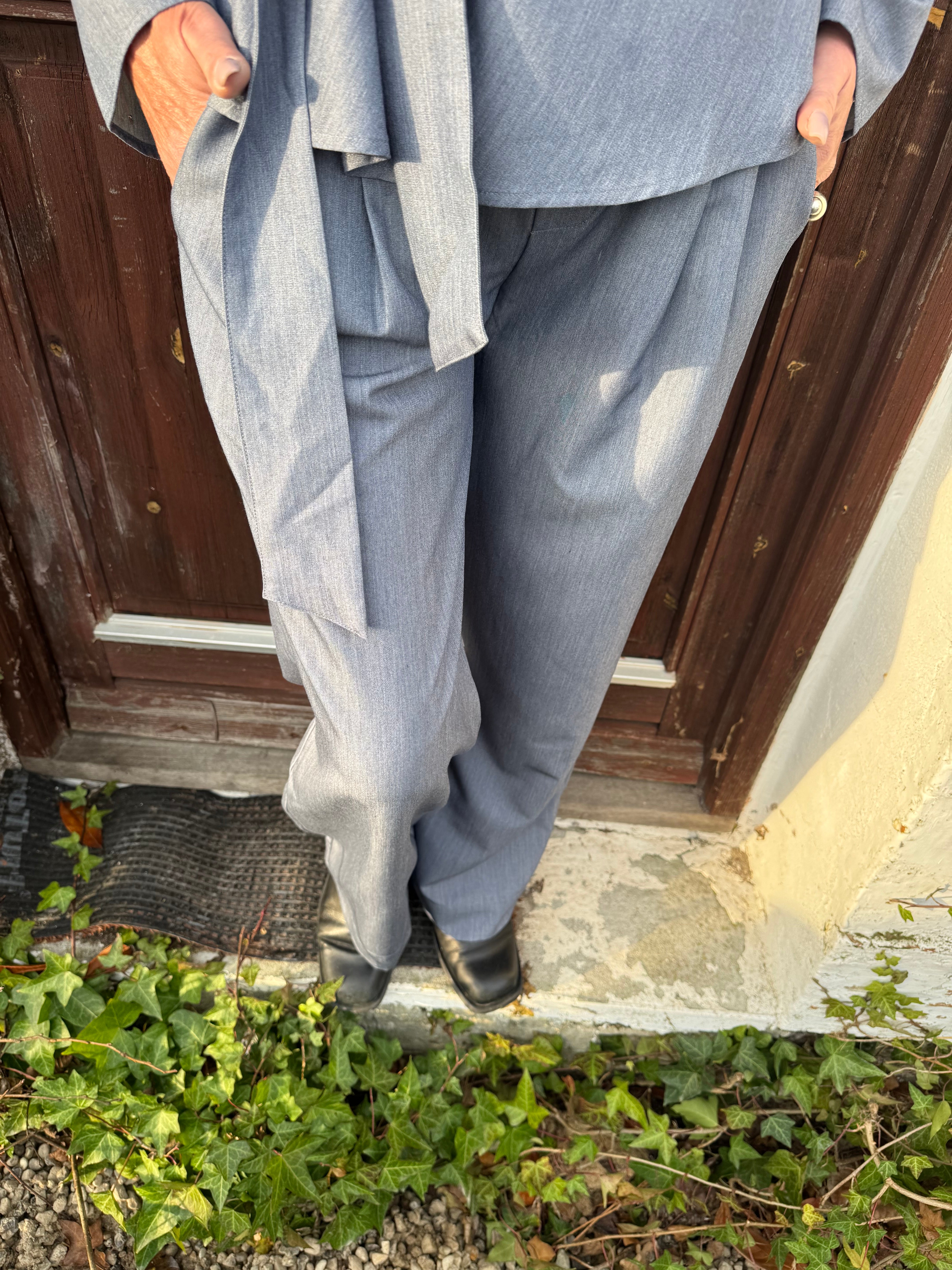 Co´Couture Bukser - TengaCC Logo Bukser i Dusty Blue