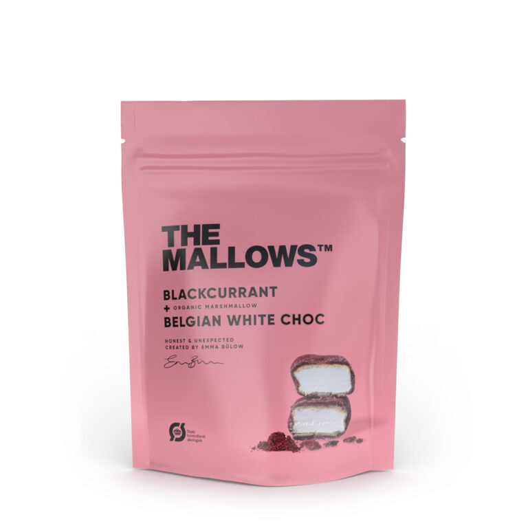 The Mallows Skumfiduser - Skumfiduser Med Solbær & Hvid Chokolade