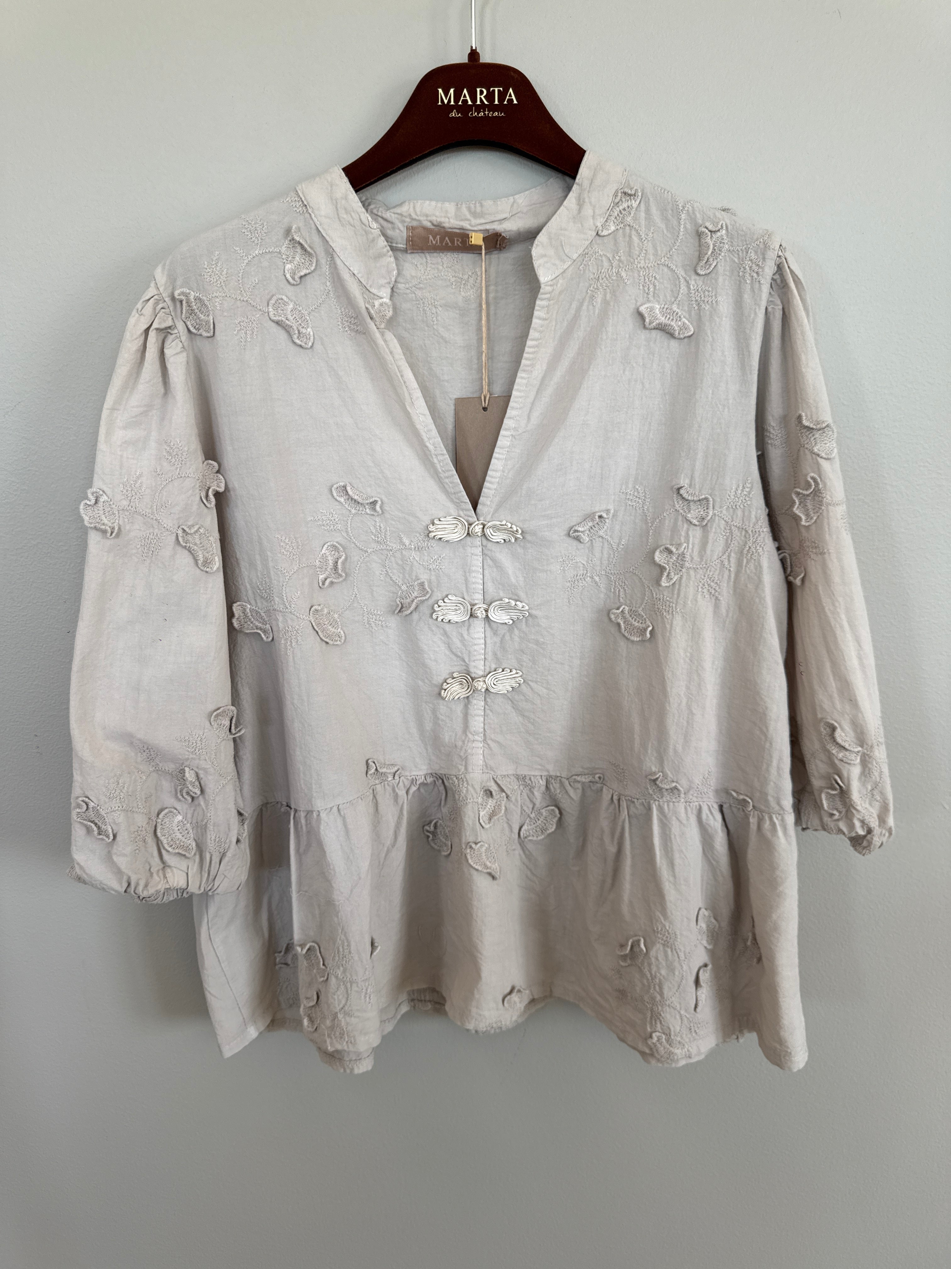 MARTA du château Bluse - 202722 MdcSafiya Bluse i Beige