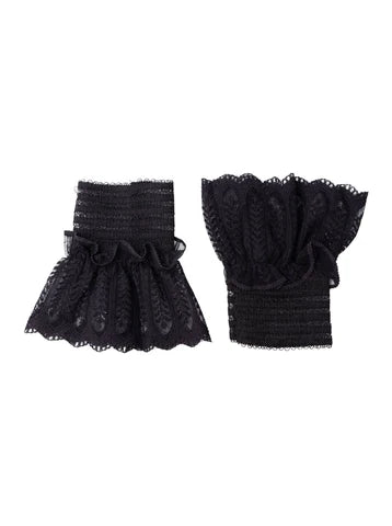 Black Colour Handsker - BcReeva Lace Cuufs Handsker i Sort