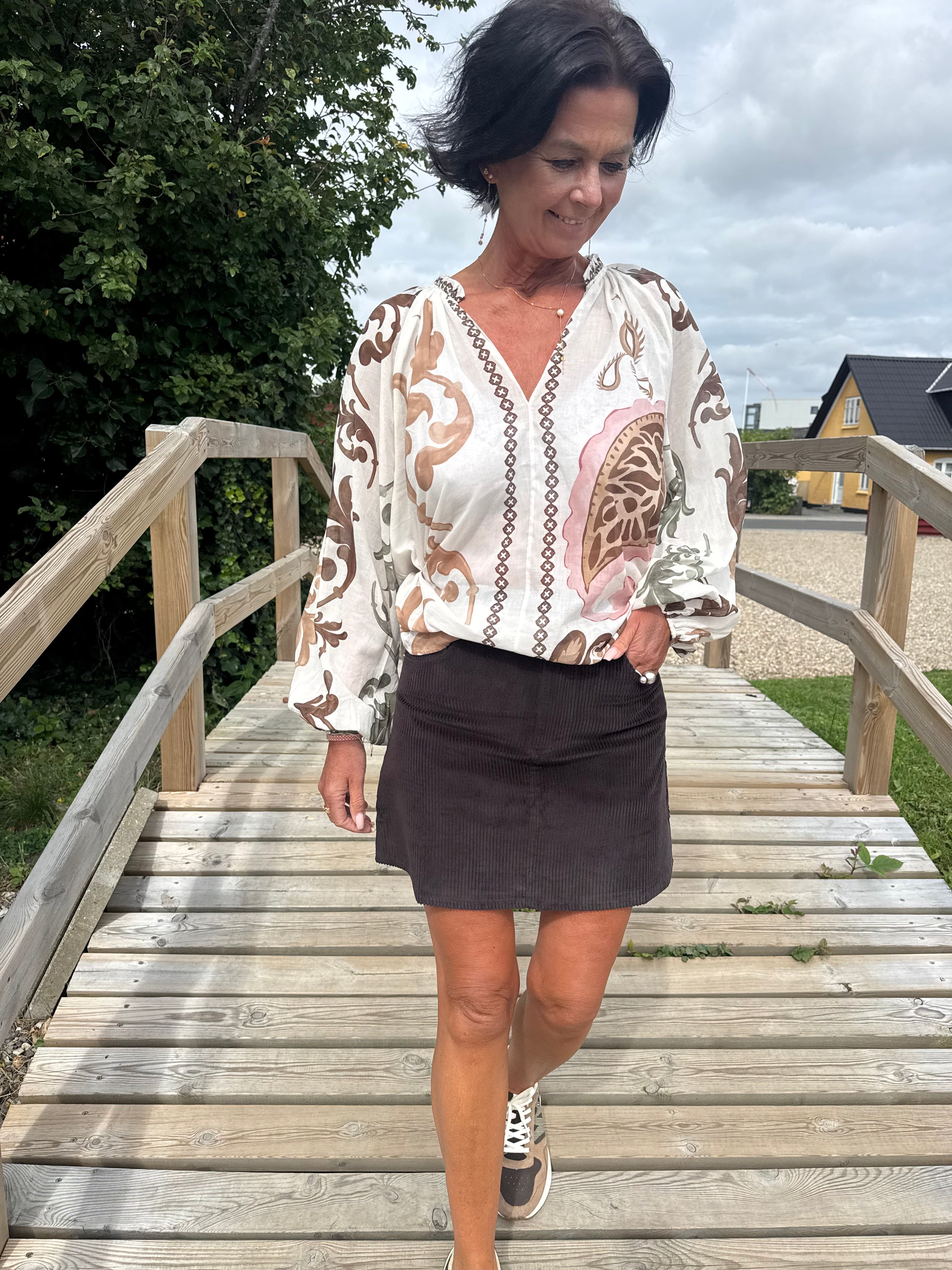 Black Colour Bluse - BcHolly Bluse i Off White