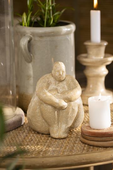 Ib Laursen Brugskunst - Terracotta Lille Brik Unika Ø:8cm