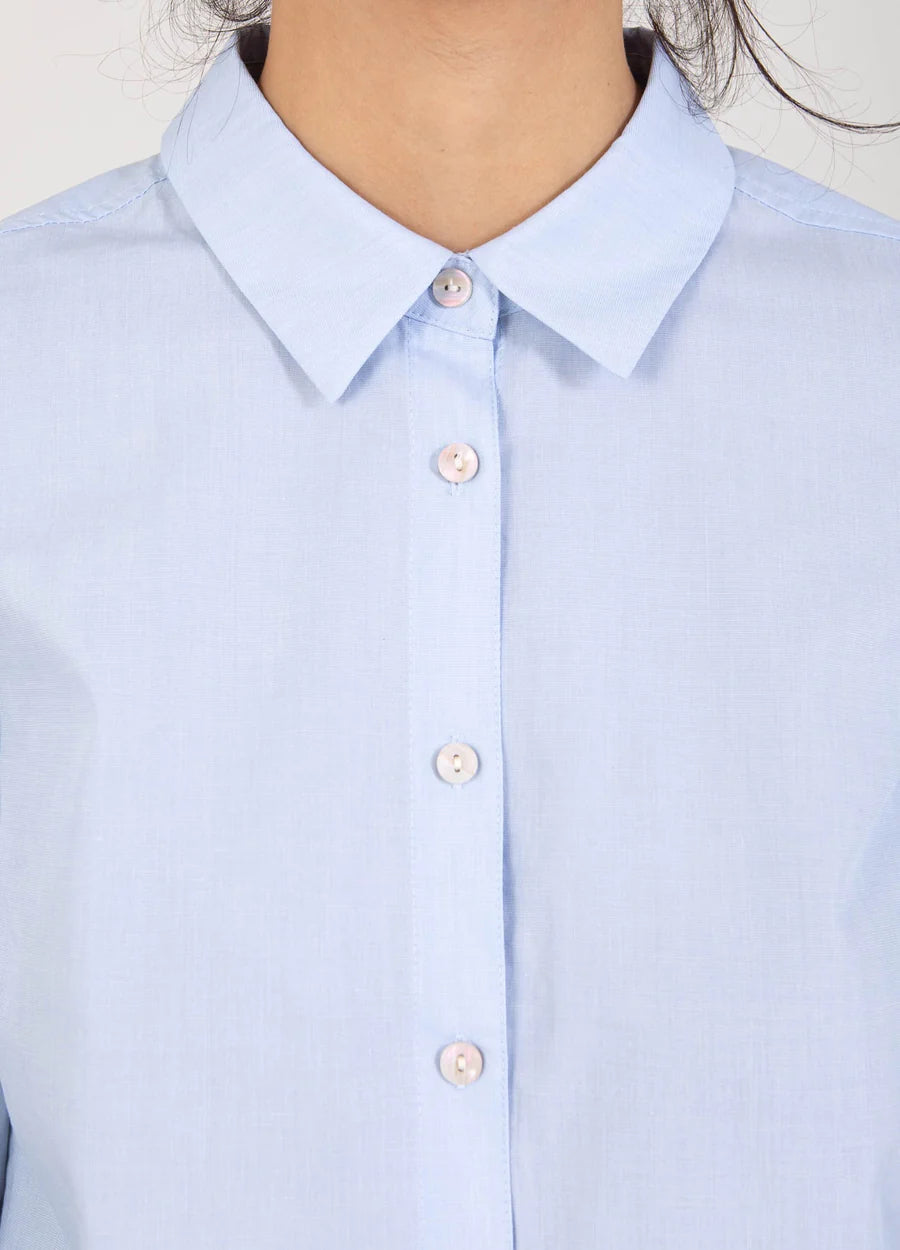 Coster Copenhagen Skjorte - Oversized Oxford Skjorte i Oxford Blue