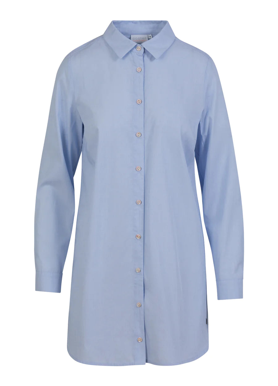 Coster Copenhagen Skjorte - Oversized Oxford Skjorte i Oxford Blue