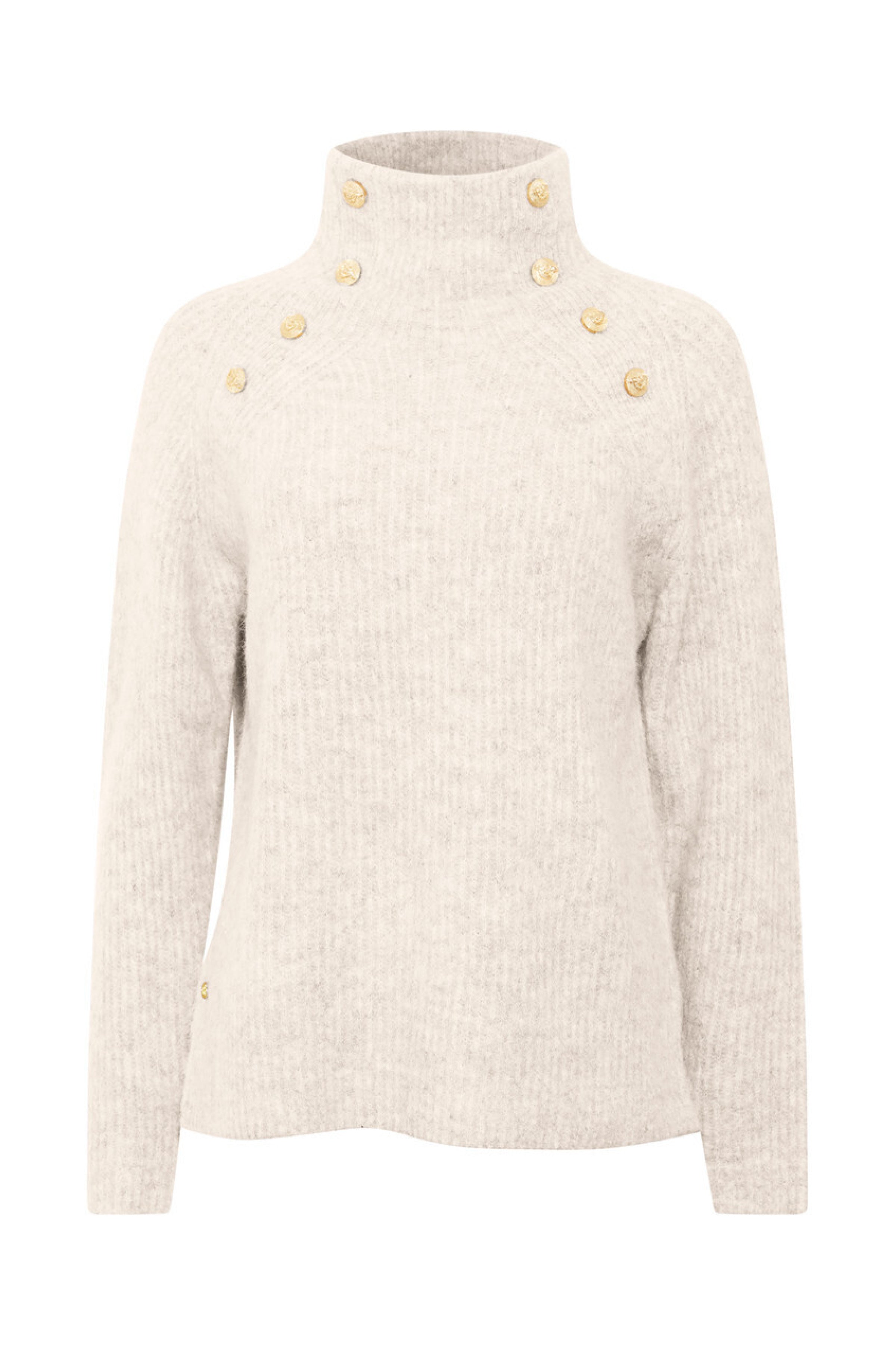 PBO Strik - Graham Sweater i Beige Melange