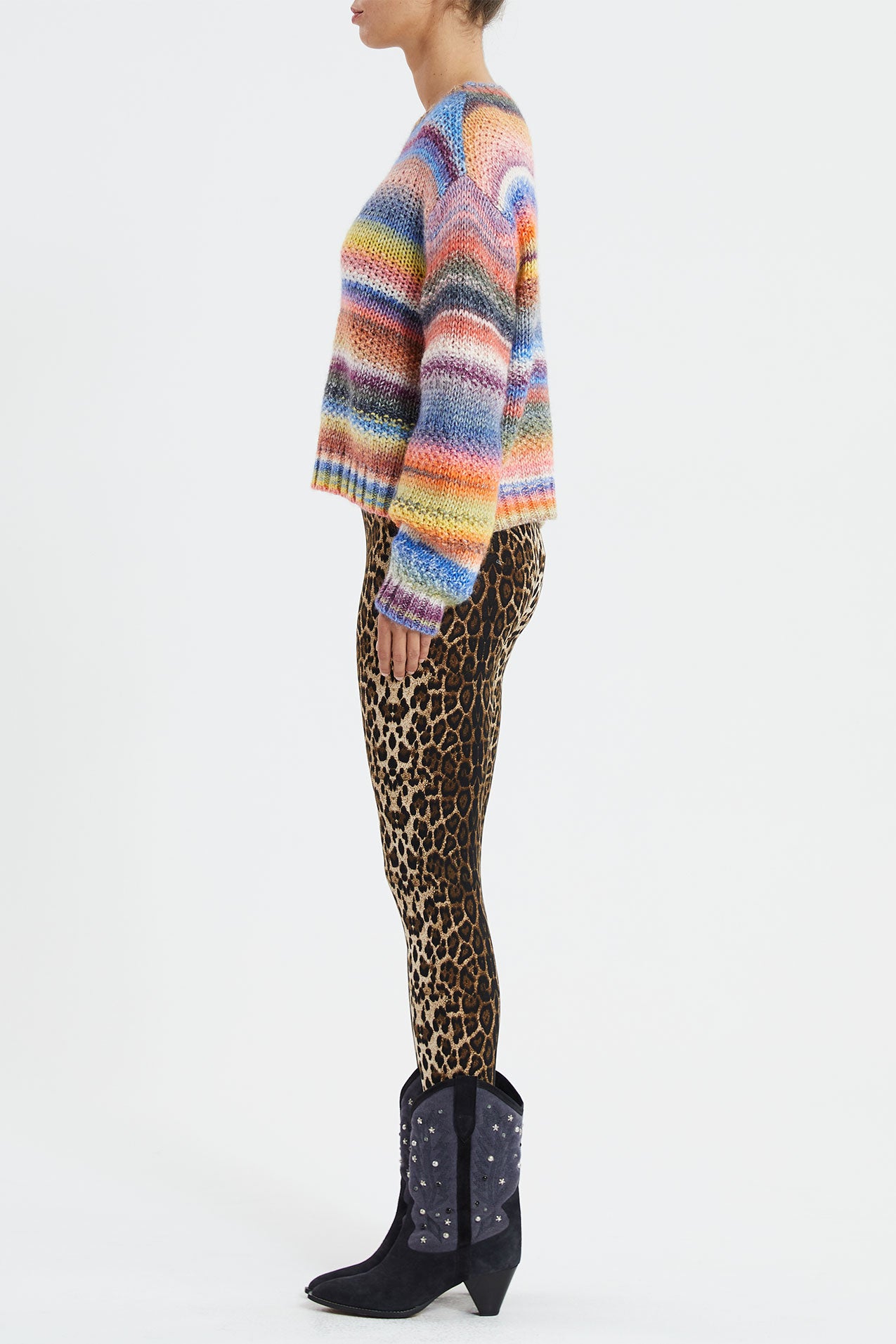 Lollys Laundry Strik - Fairhaven LS Strik i Multi Strib