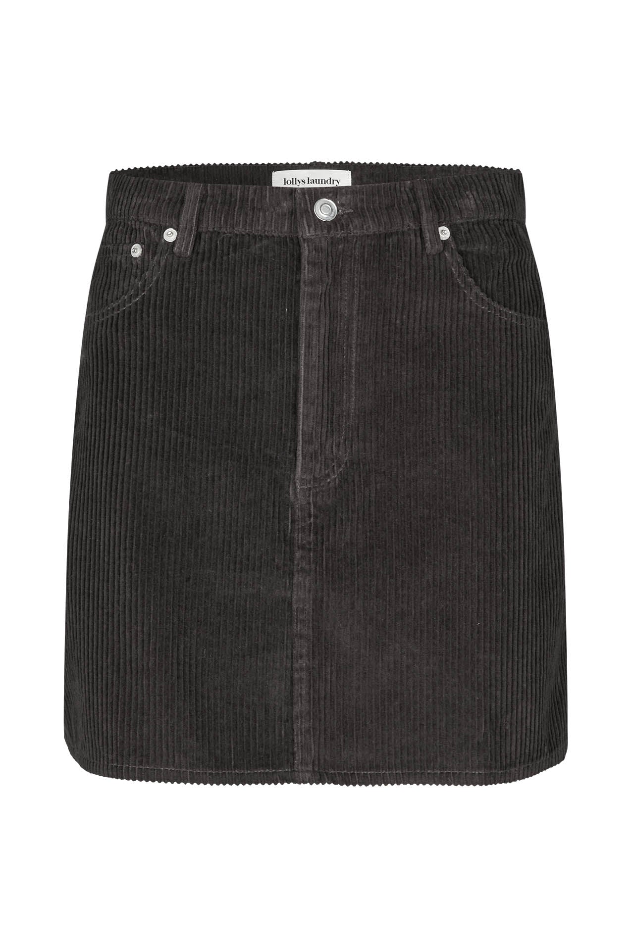 Lollys Laundry Nederdel - EvasLL Kort Nederdel i Dark Mocca