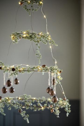 IB Laursen Julepynt - Kunstig Cederranke med Kogler 180cm