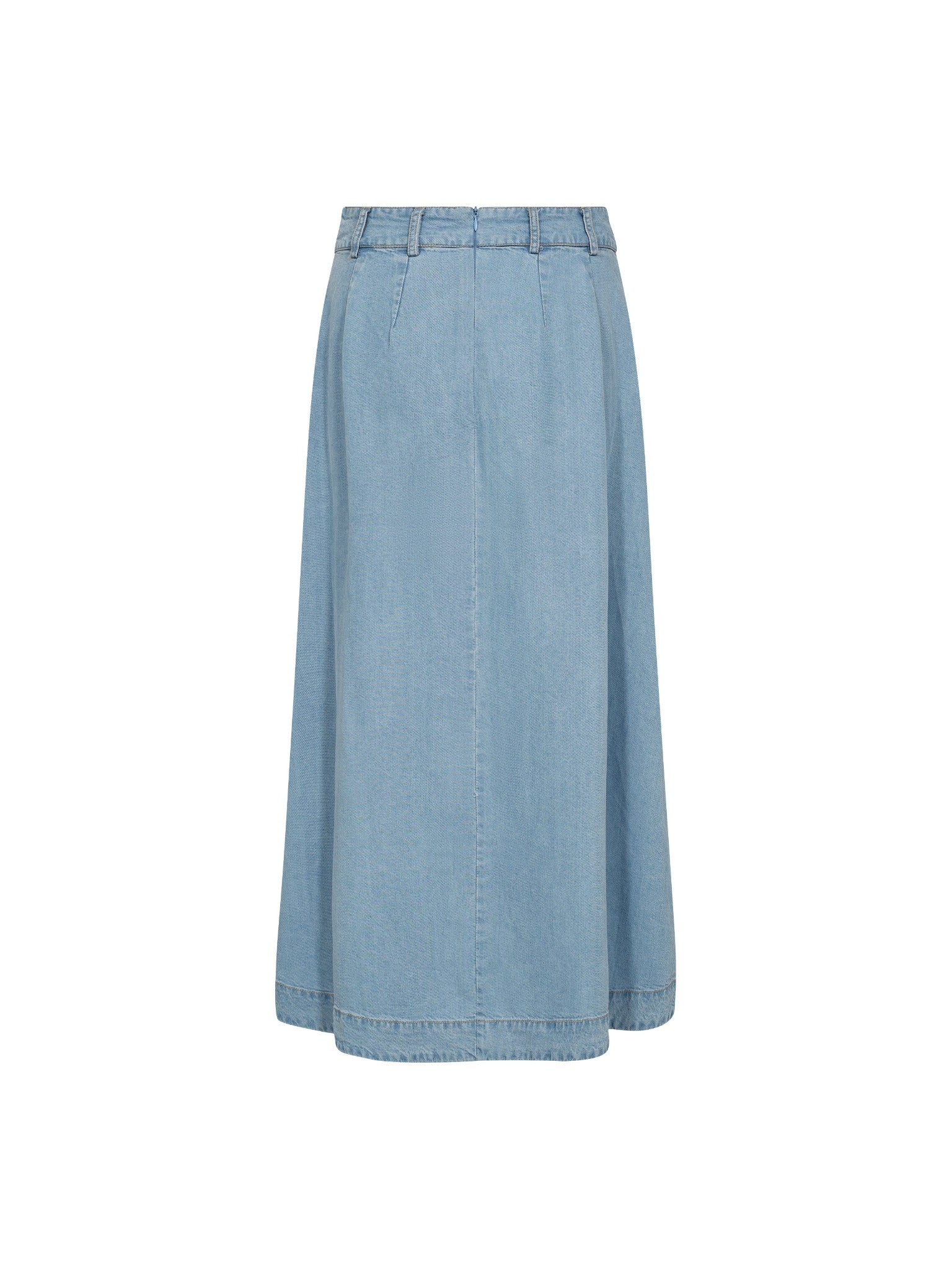 Co´couture Nederdel - TillyCC Anya Pleat Nederdel i Fade Denim