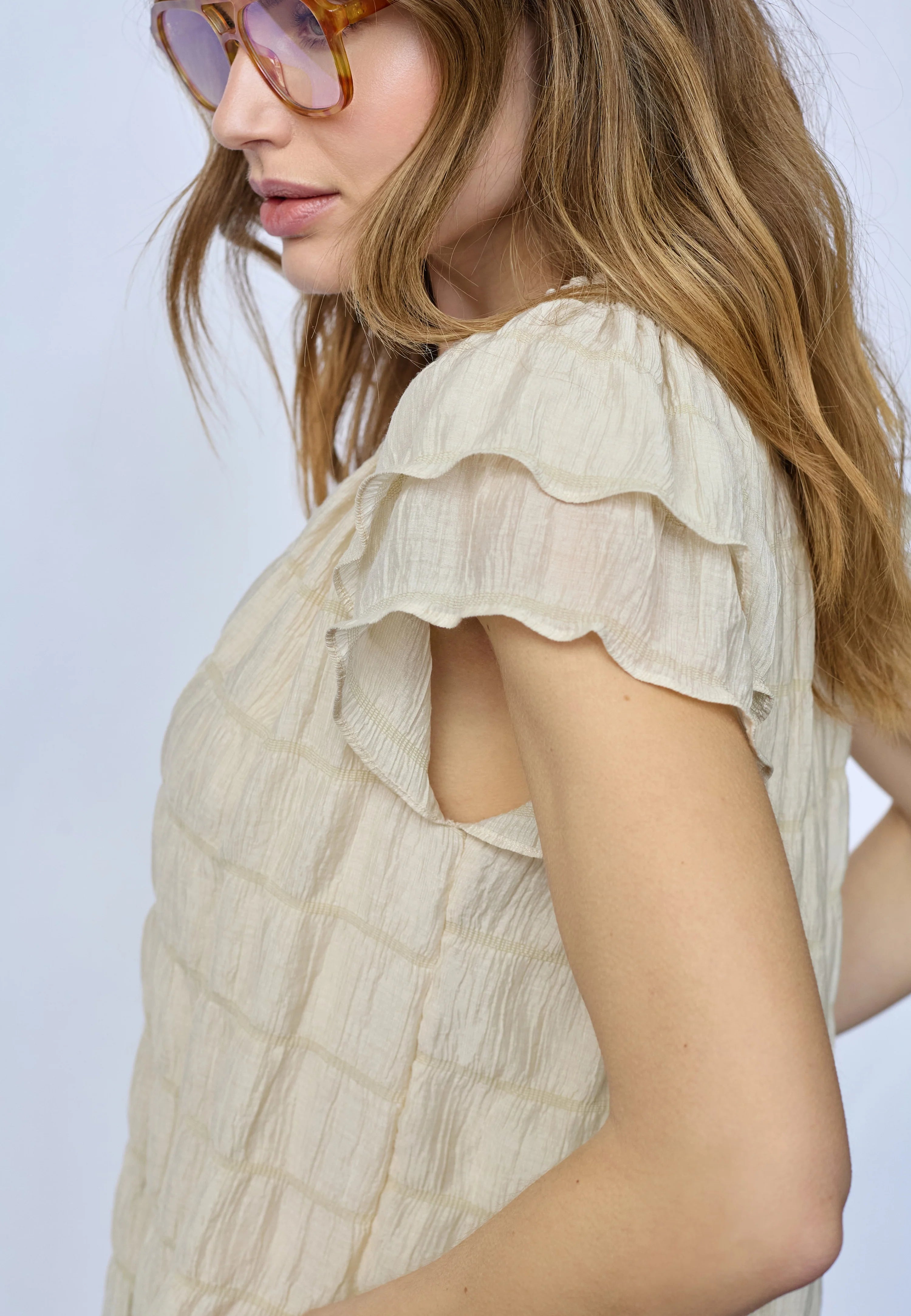 Co´Couture Top - MichaCC Sunrise Top i Bisquit
