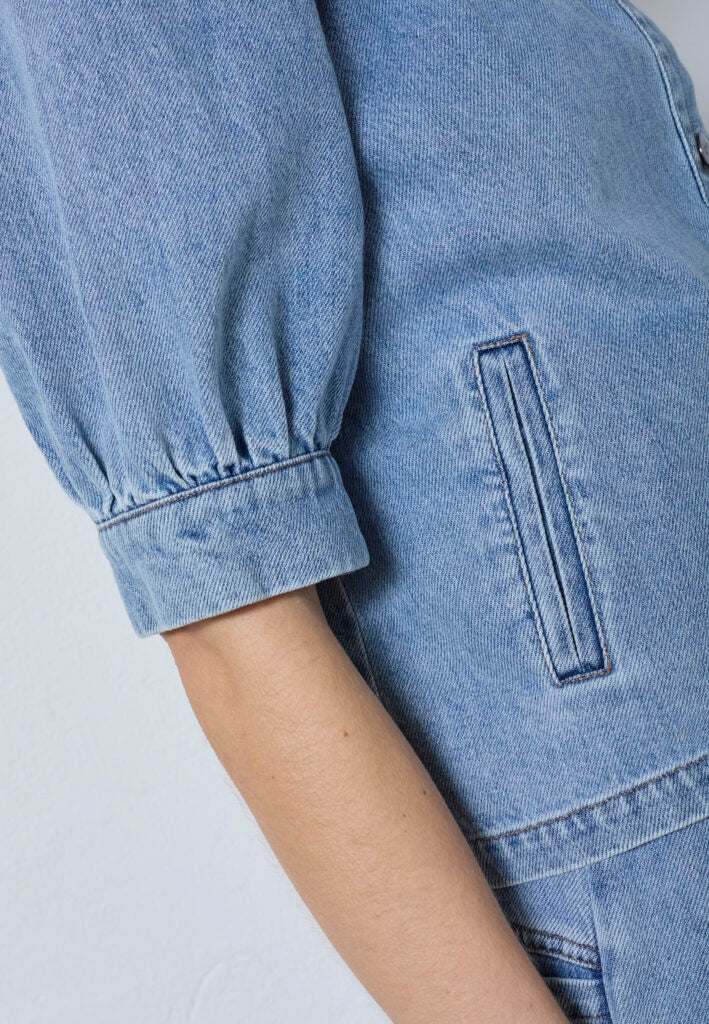 Co´Couture Jakke - AsjaCC Denim Bluse/Jakke i Denim Blue