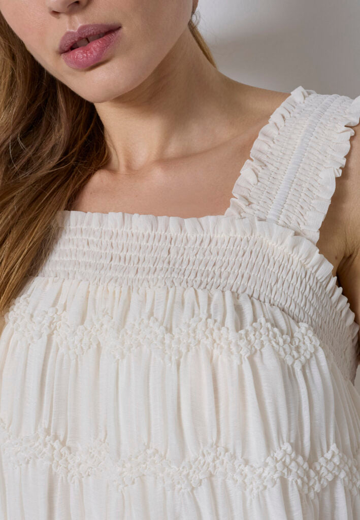 Co´Couture Top - JerryCC Smock Top i Off-white