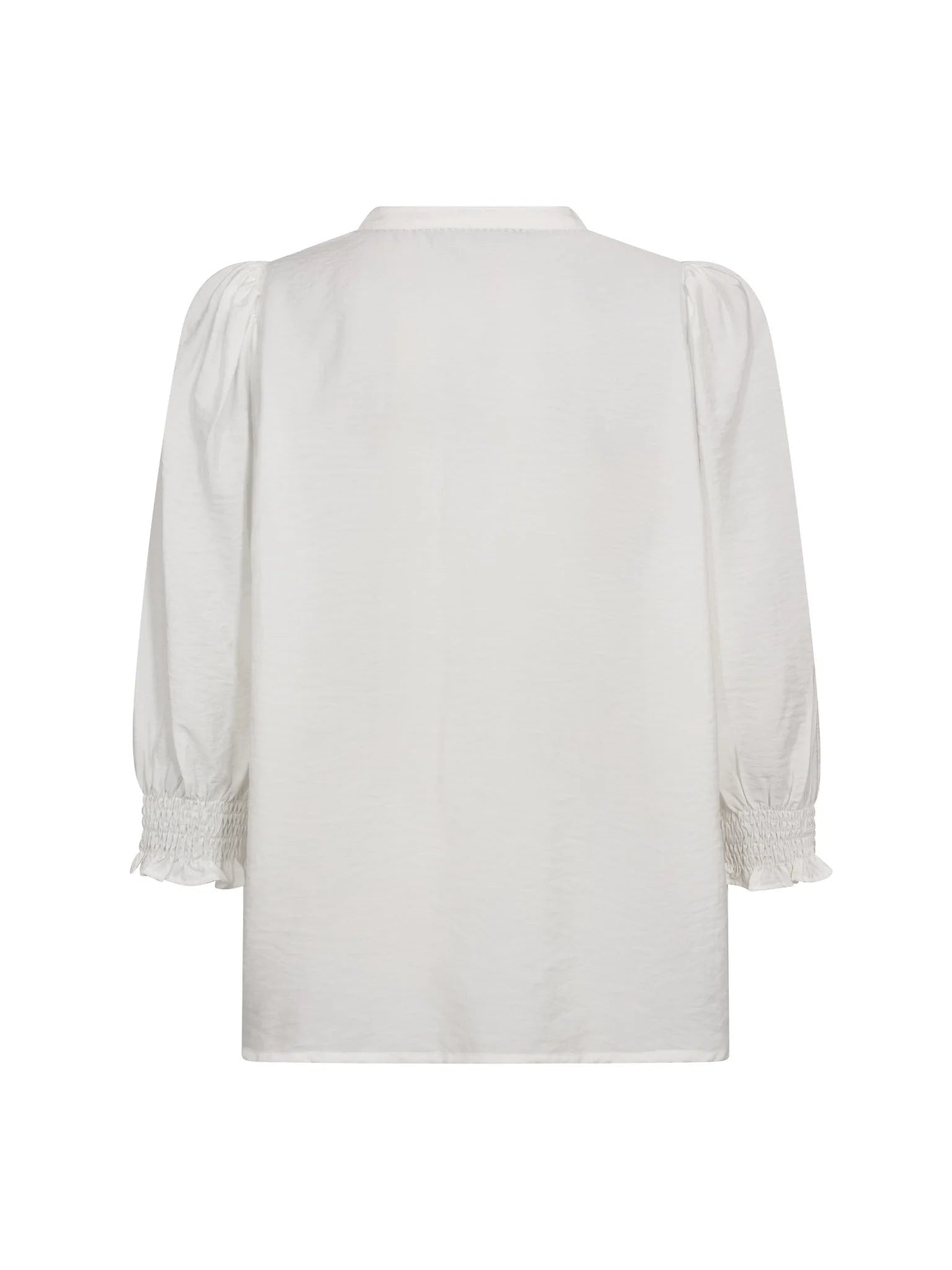 Co´Couture Bluse - CallumCC Lace Puff Bluse i Hvid
