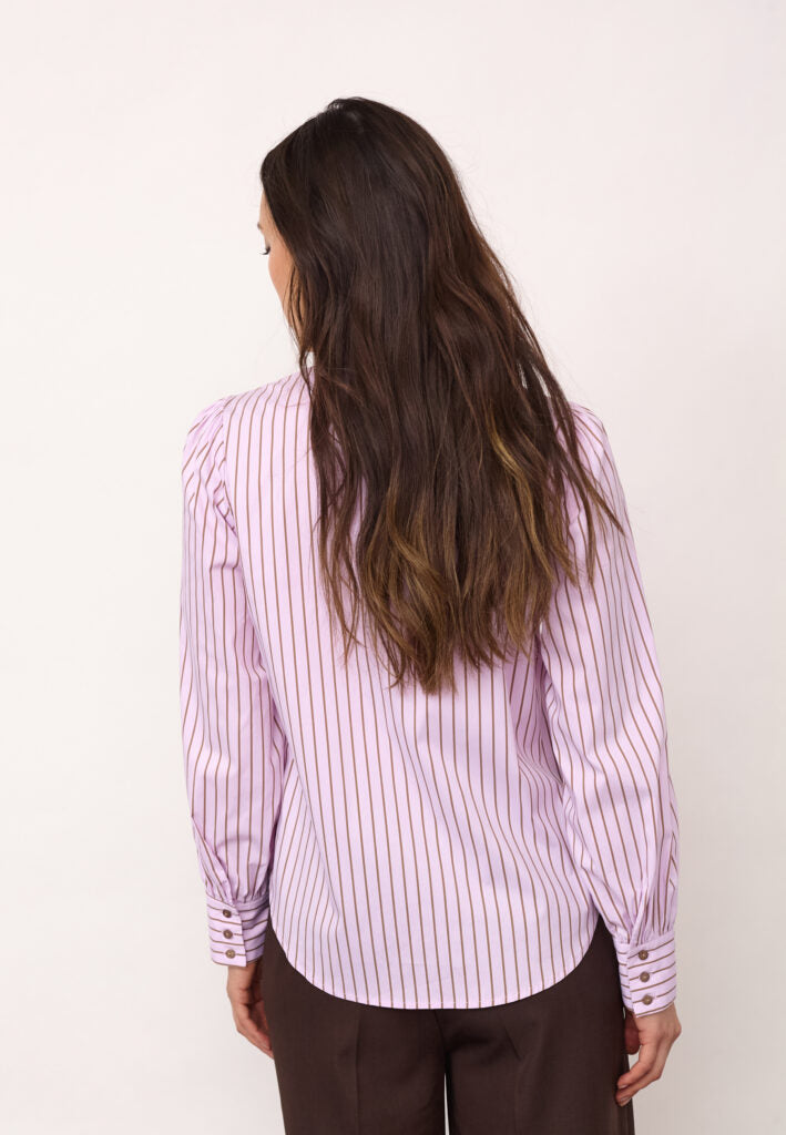 Co´Couture Skjorte - SigridCC Stribet Skjorte i Rosebloom