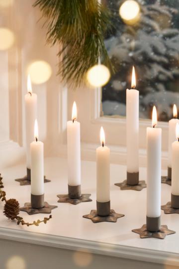 IB Laursen Lysestage - Lysestage Stjerneformet til 2,2cm Lys