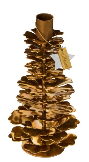 IB Laursen Lysestage - 57315-17 Koglestage til 1,3cm Lys Eira Messing