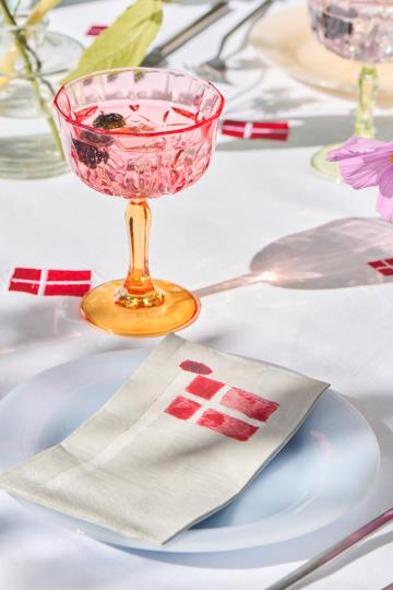 IB Laursen Servietter - Servietter Med Dannebro Flagstang