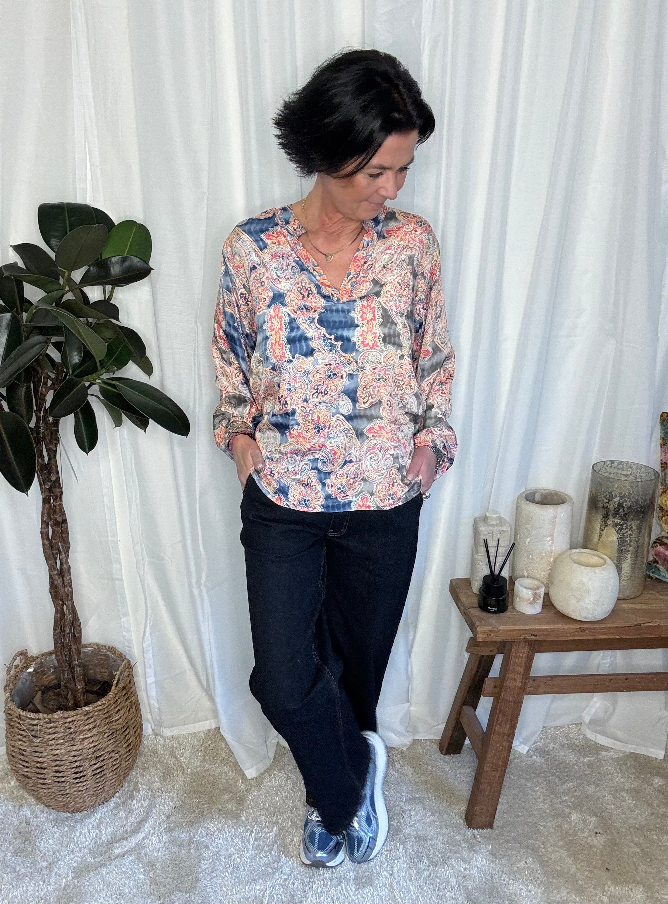 Black Colour Bluse - BcLuna Bluse i Marigold