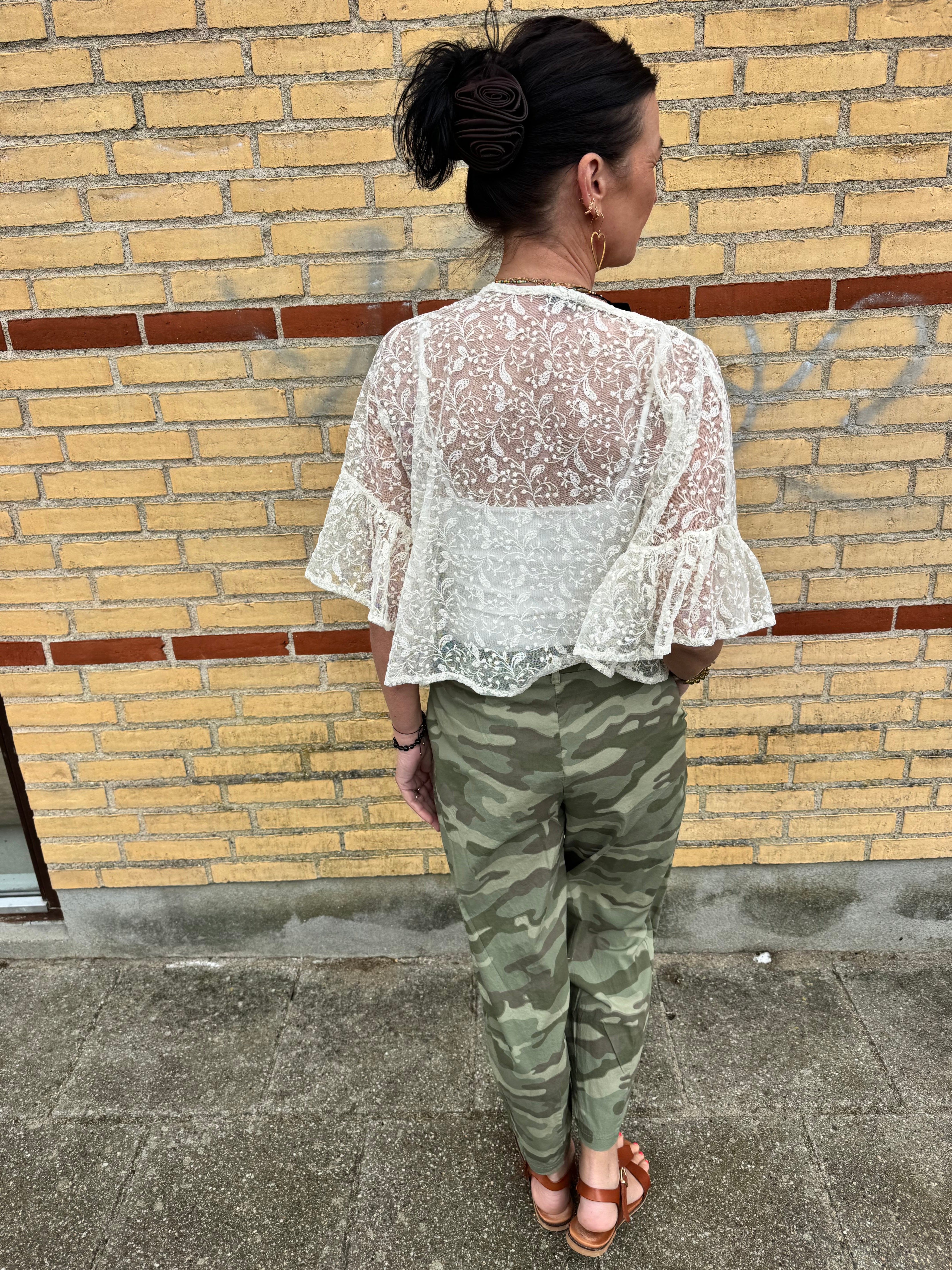 Black Colour Bluse - BcCallas Bluse i Off White