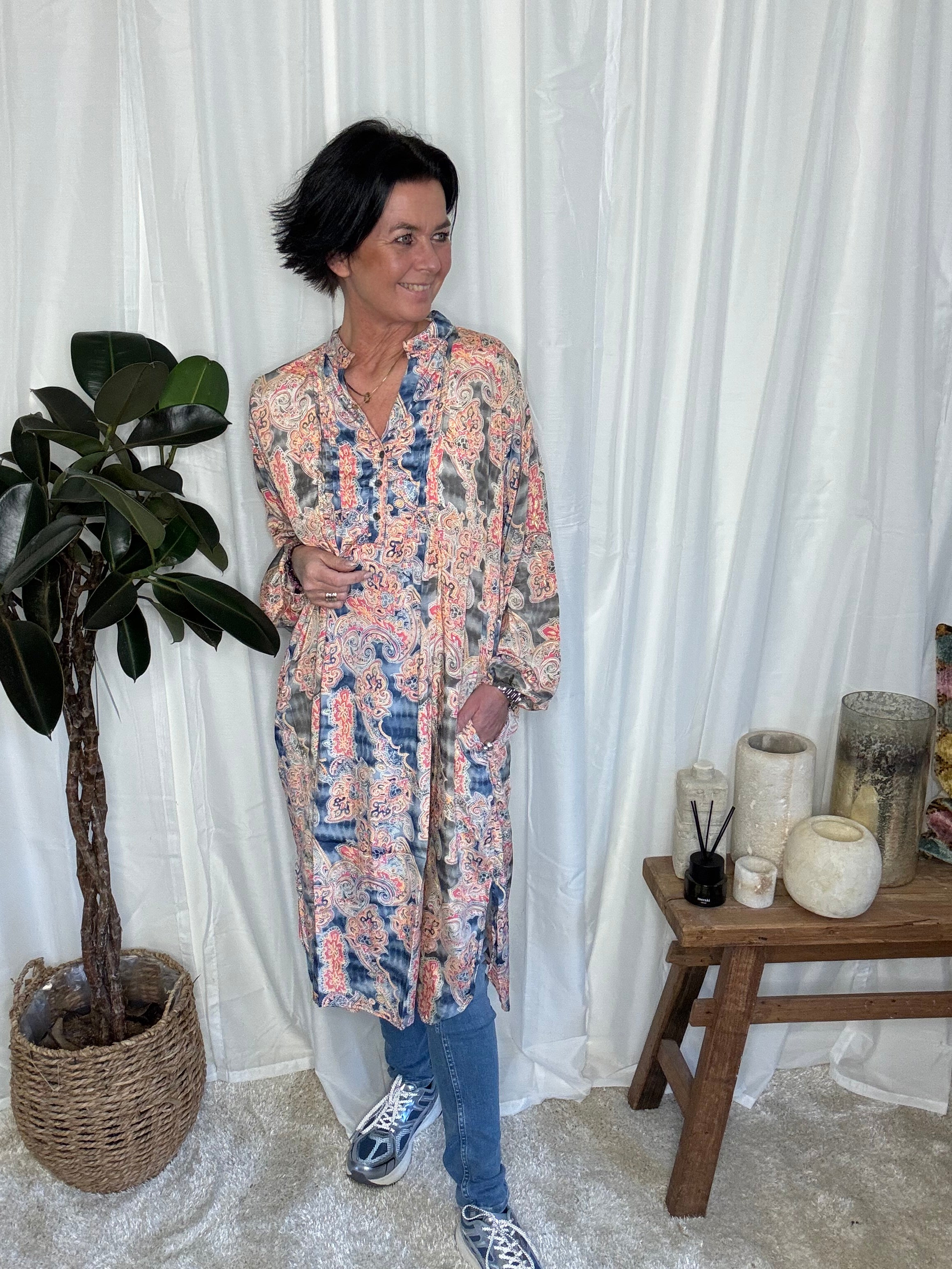 Black Colour Kjole - BcLuna Pleat Kjole i Marigold