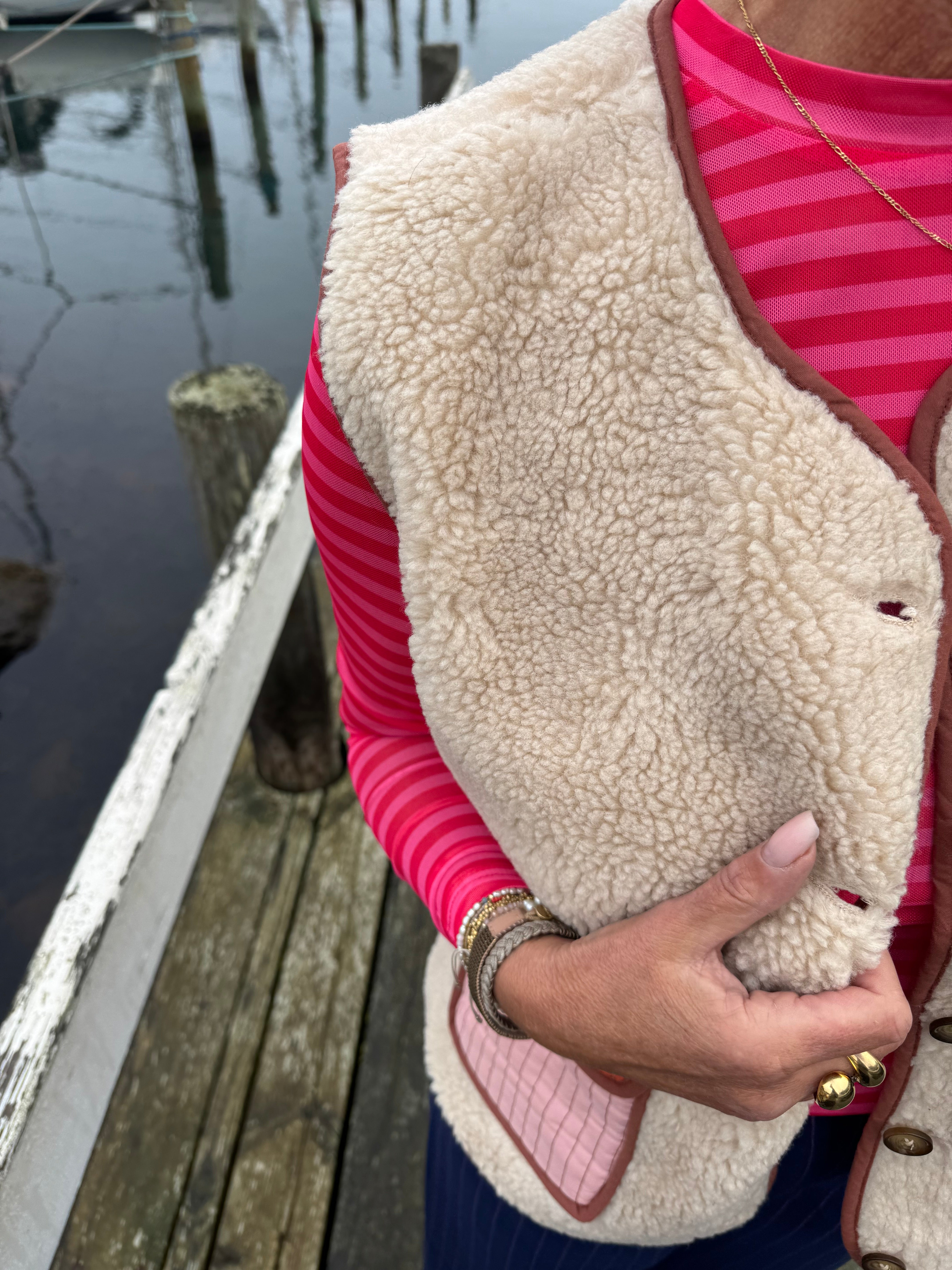 Lollys Laundry Vest - JaceLL Vest i Sand