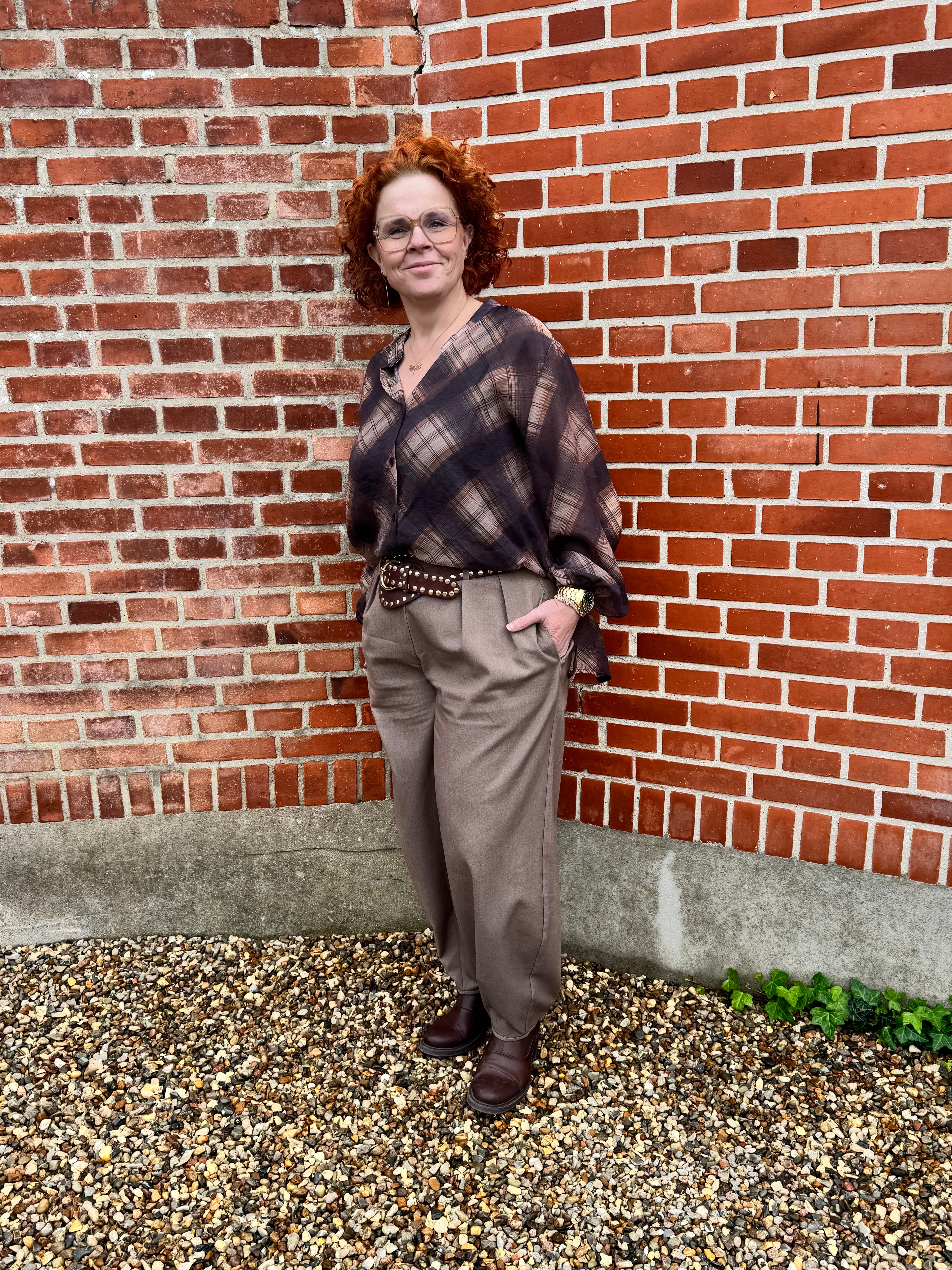 Black Colour Bluse - BcCharlotte Bluse i Coffee Tern