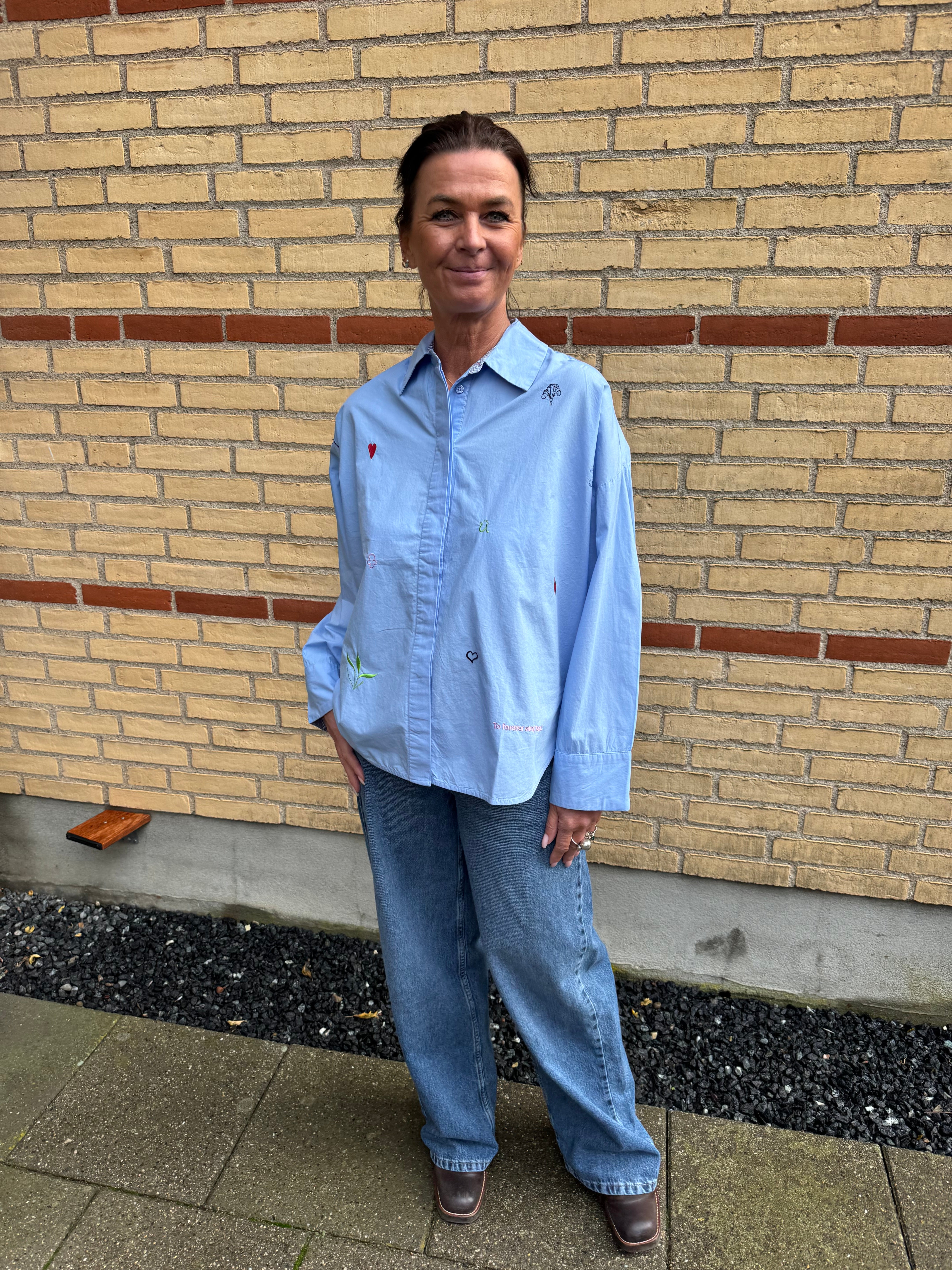 Nümph Skjorte - NuJune Skjorte i Hydrangea Blå