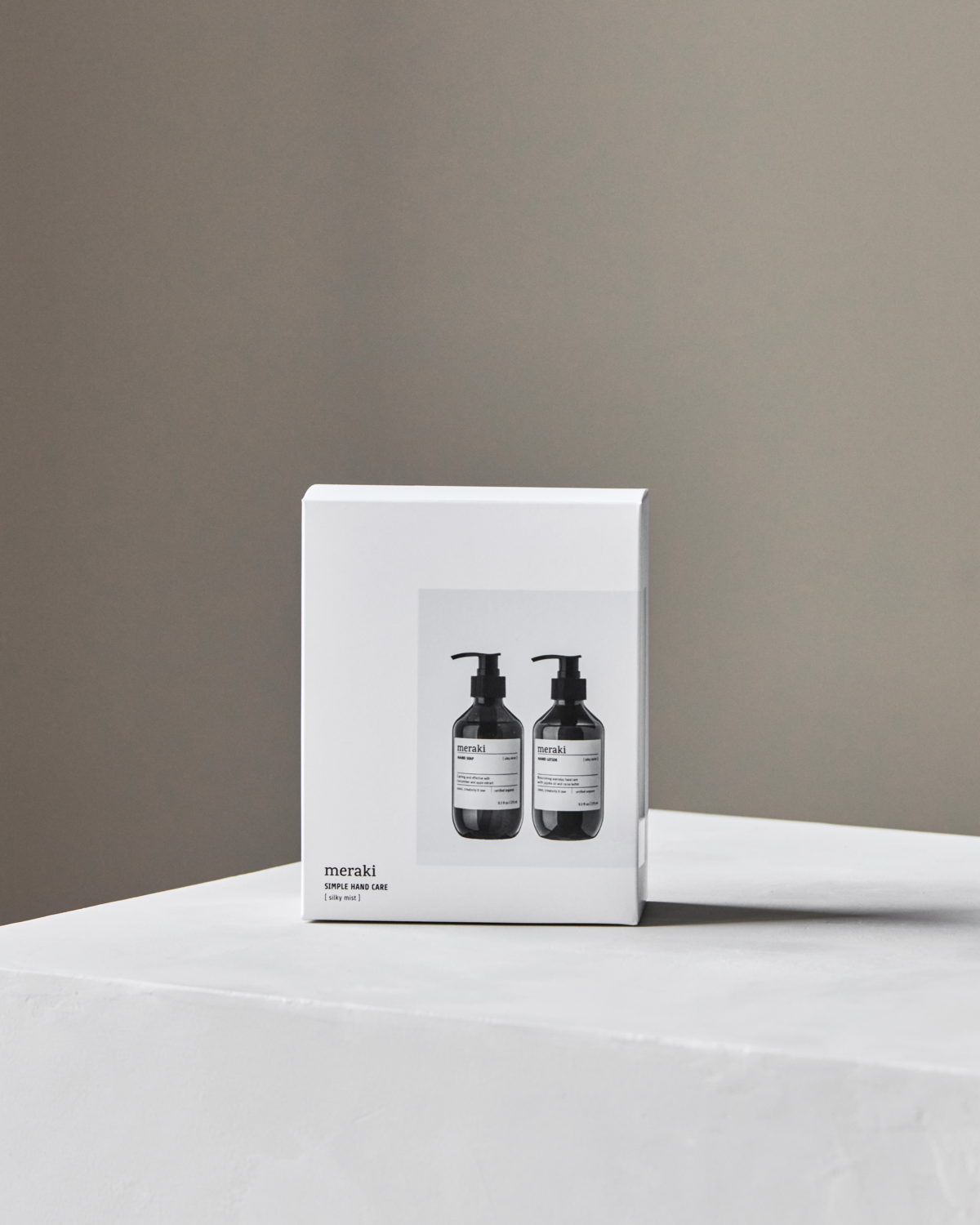 Meraki Gaveæske - Gaveæske, Håndsæbe & Håndcreme Silky Mist