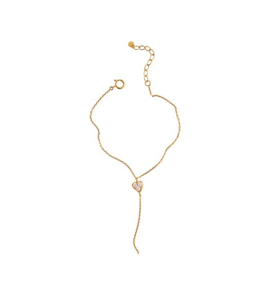 Stine A Armbånd  - 3229 J´adore Armbånd Med Hjerte og Kæde