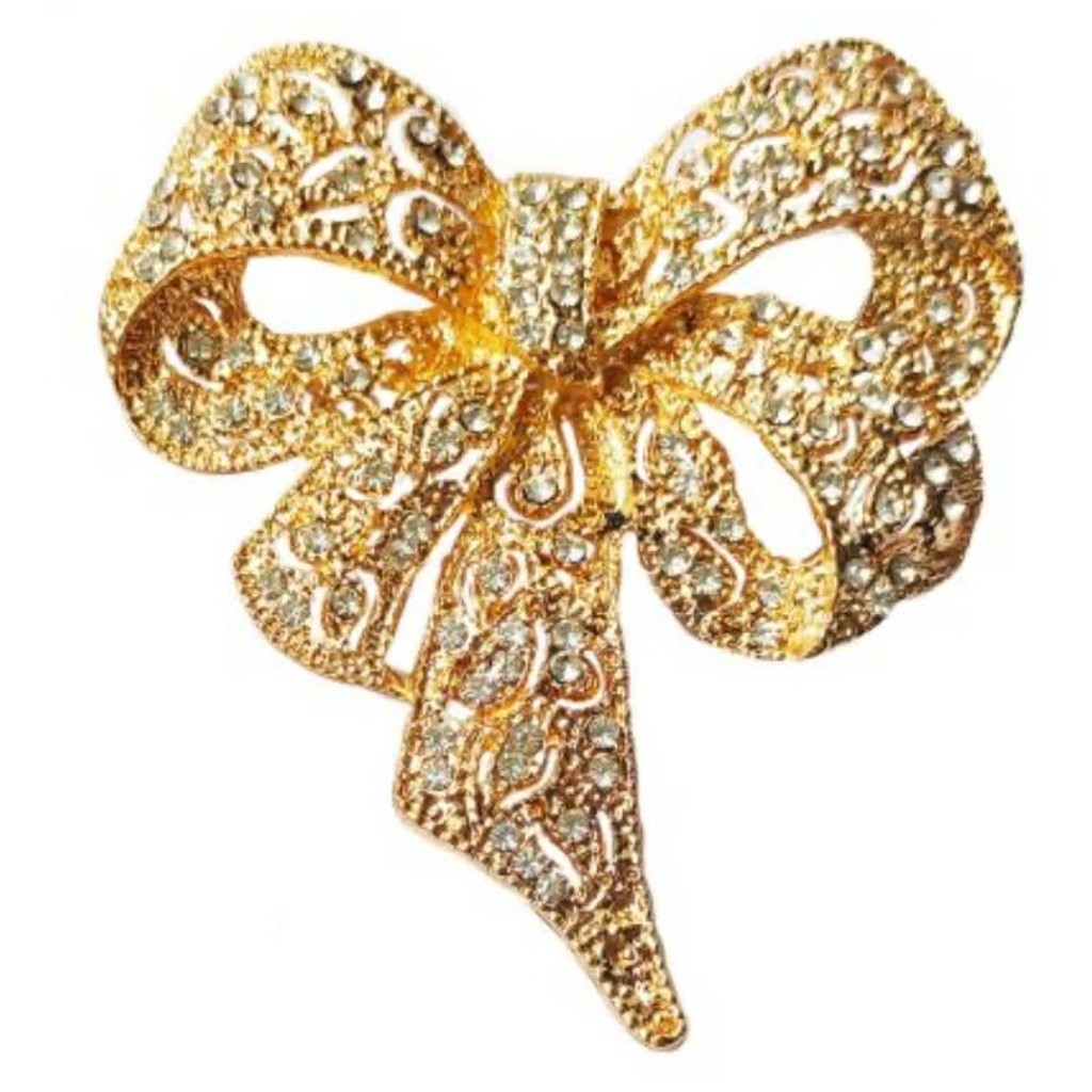 Tim & Simonsen Broche - 686 Pin Bow i Forgyldt