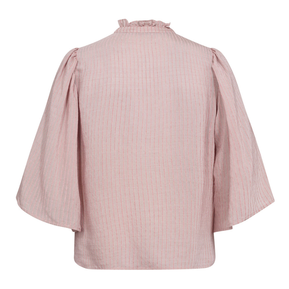 Co´couture Bluse - ViolaCC SS Bluse i Pale Pink