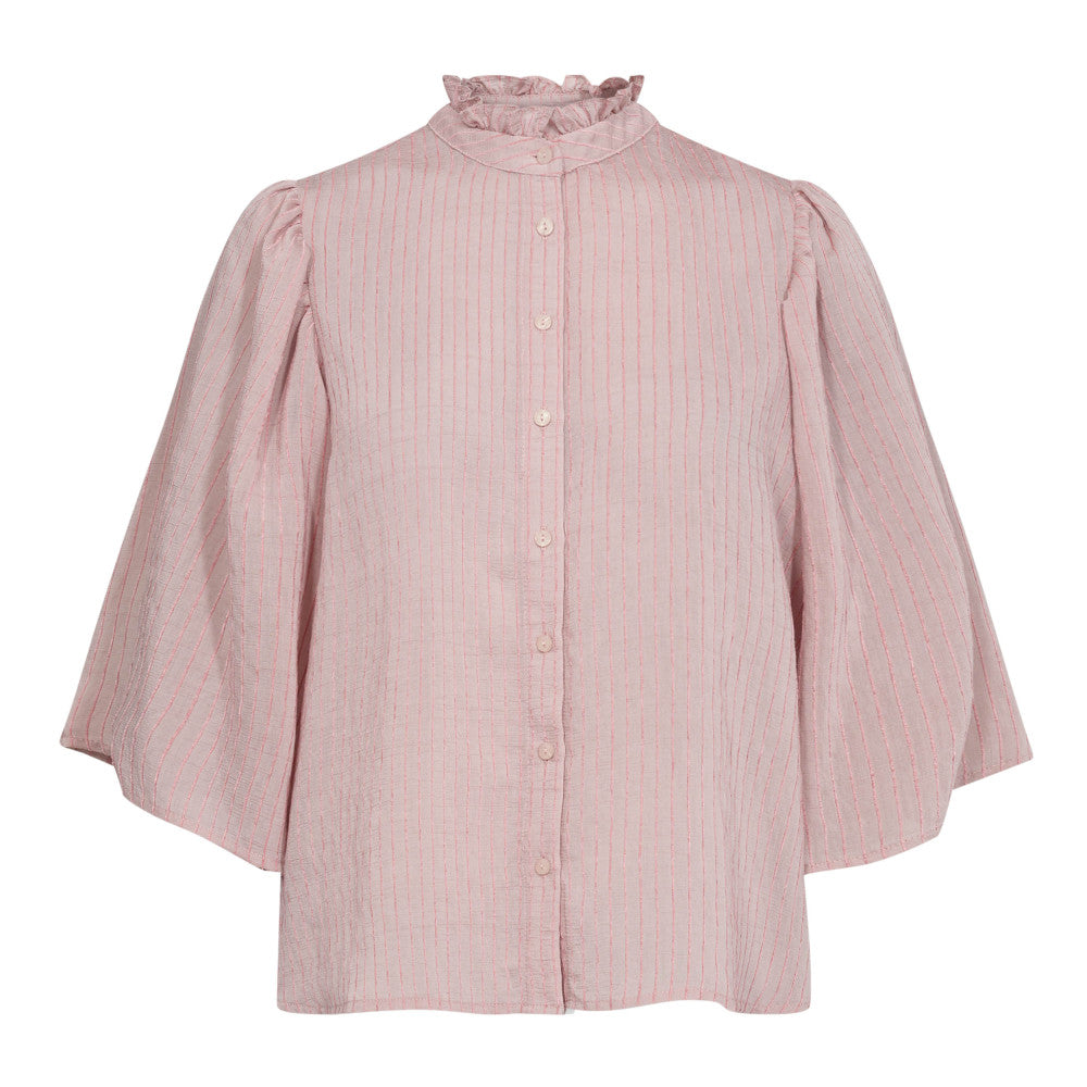 Co´couture Bluse - ViolaCC SS Bluse i Pale Pink