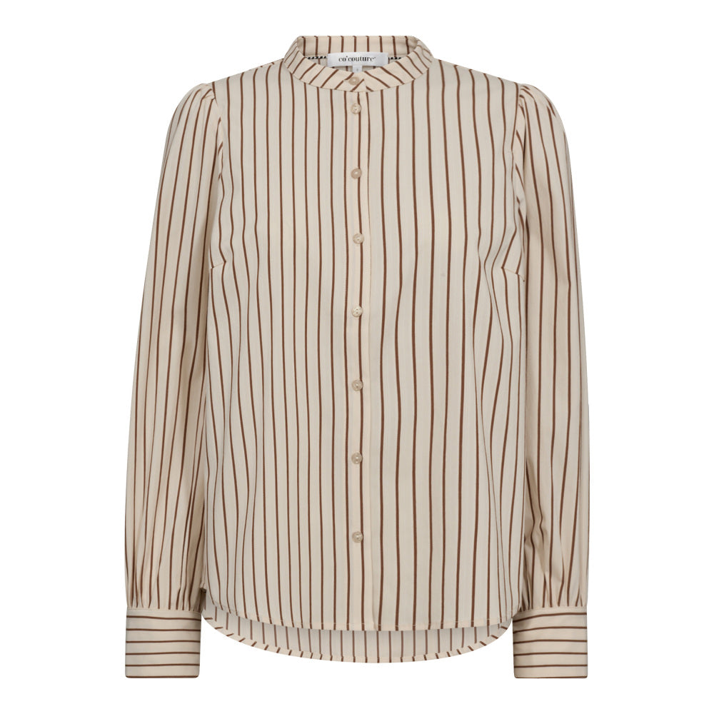 Co´Couture Skjorte - SorinCC Stribet Skjorte i Bone