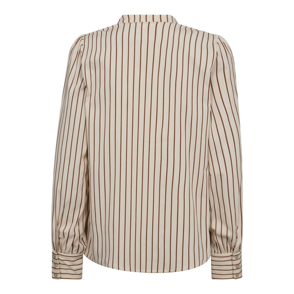 Co´Couture Skjorte - SorinCC Stribet Skjorte i Bone