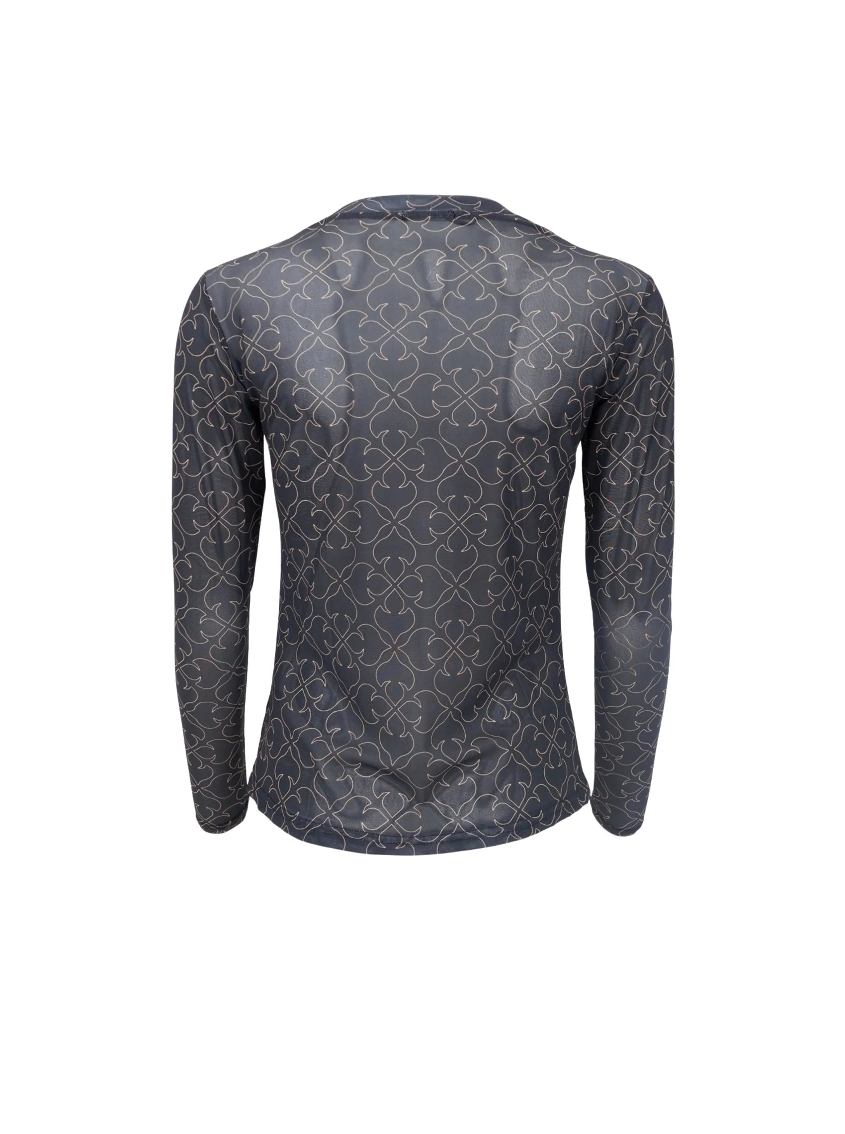 Black Colour Bluse - BcAnnie Mesh Bluse i Black Deco