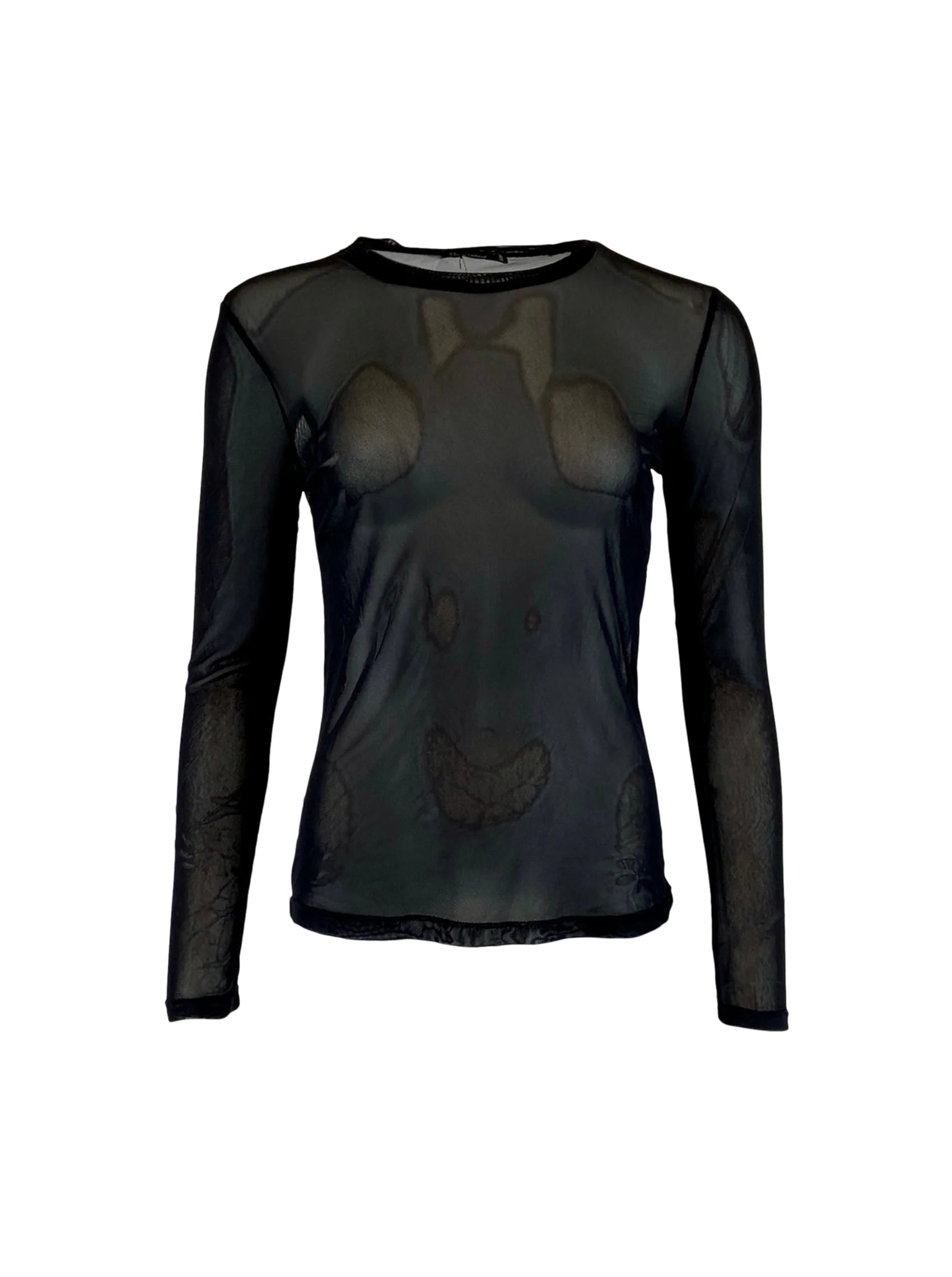 Black Colour Bluse - BcAnnie Mesh Bluse i Sort