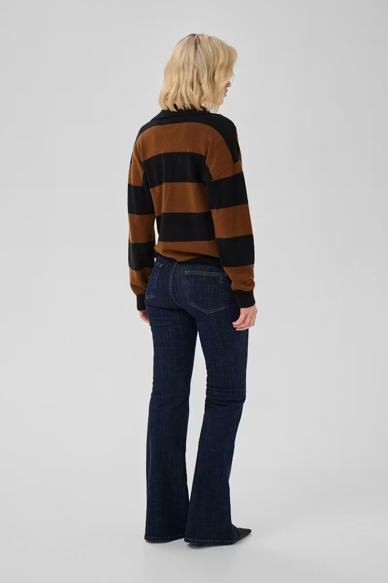 My Essential Wardrope Jeans - MWKazia 187 High Waist  Bootcut Jeans i Dark Blue Un-Wash