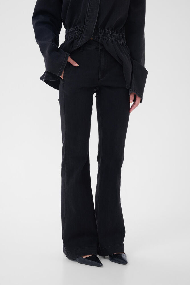 My Essential Wardrope Jeans - MWAyo Bootcut Jeans i Black Wash