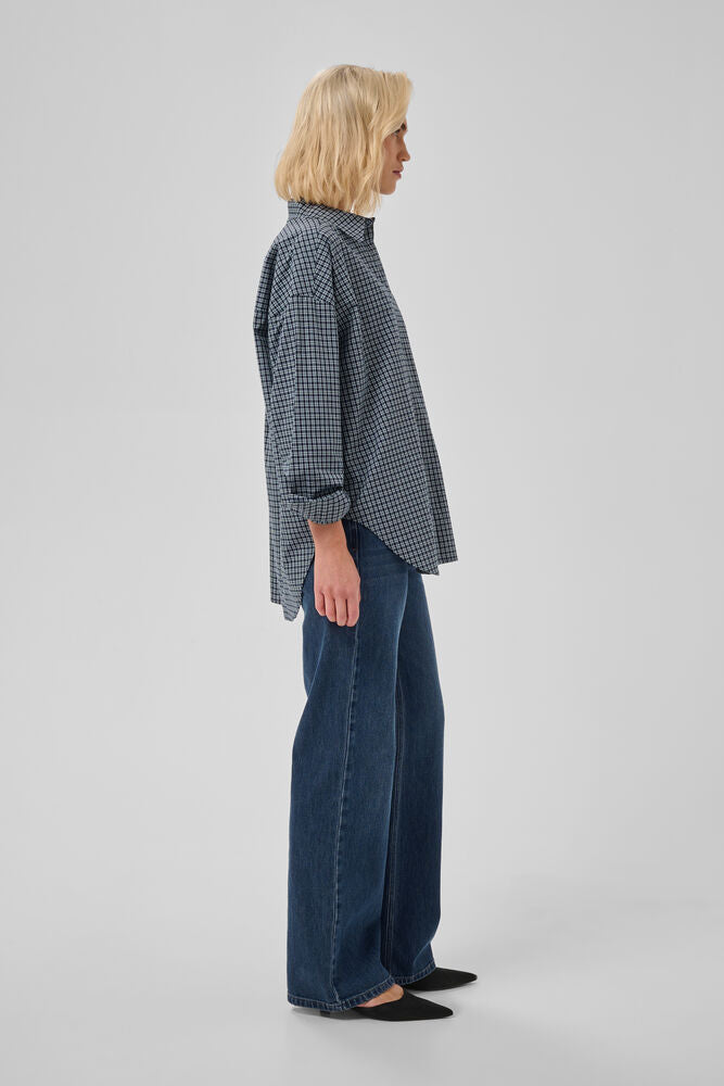 My Essential Wardrope Jeans - The Louise Jeans Wide 5 i Dark Blue Retro Wash