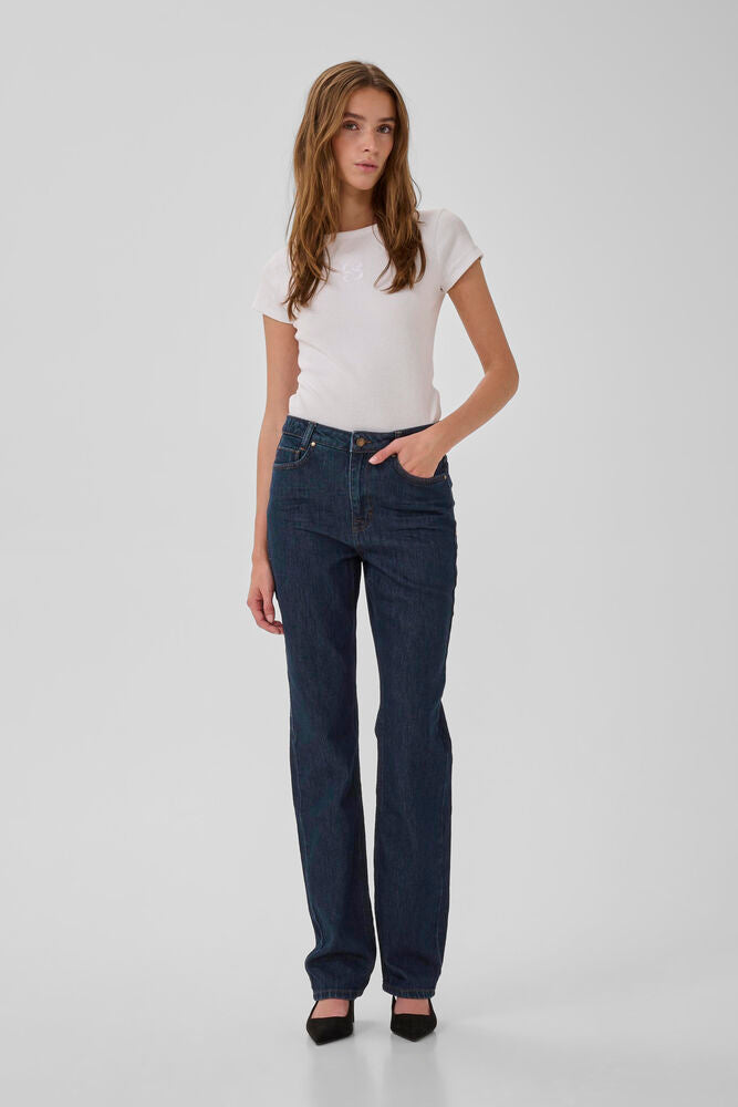 My Essential Wardrope Jeans - MWIsa Straight Jeans i Dark Blue Unwash
