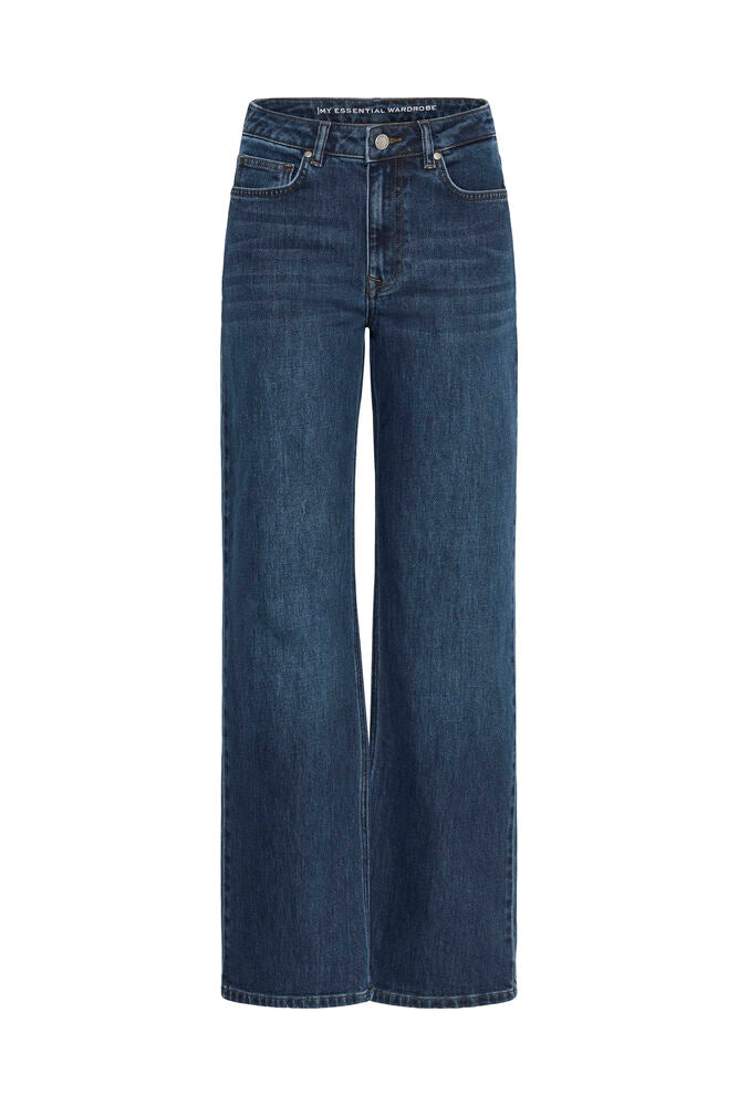 My Essential Wardrope Jeans - The Louise Jeans Wide 5 i Dark Blue Retro Wash