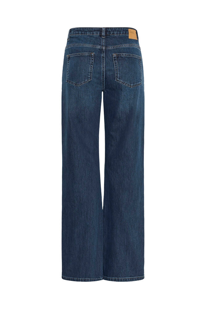 My Essential Wardrope Jeans - The Louise Jeans Wide 5 i Dark Blue Retro Wash