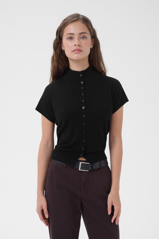 My Essential Wardrope Cardigan - MWPolly Strik Cardigan i Sort