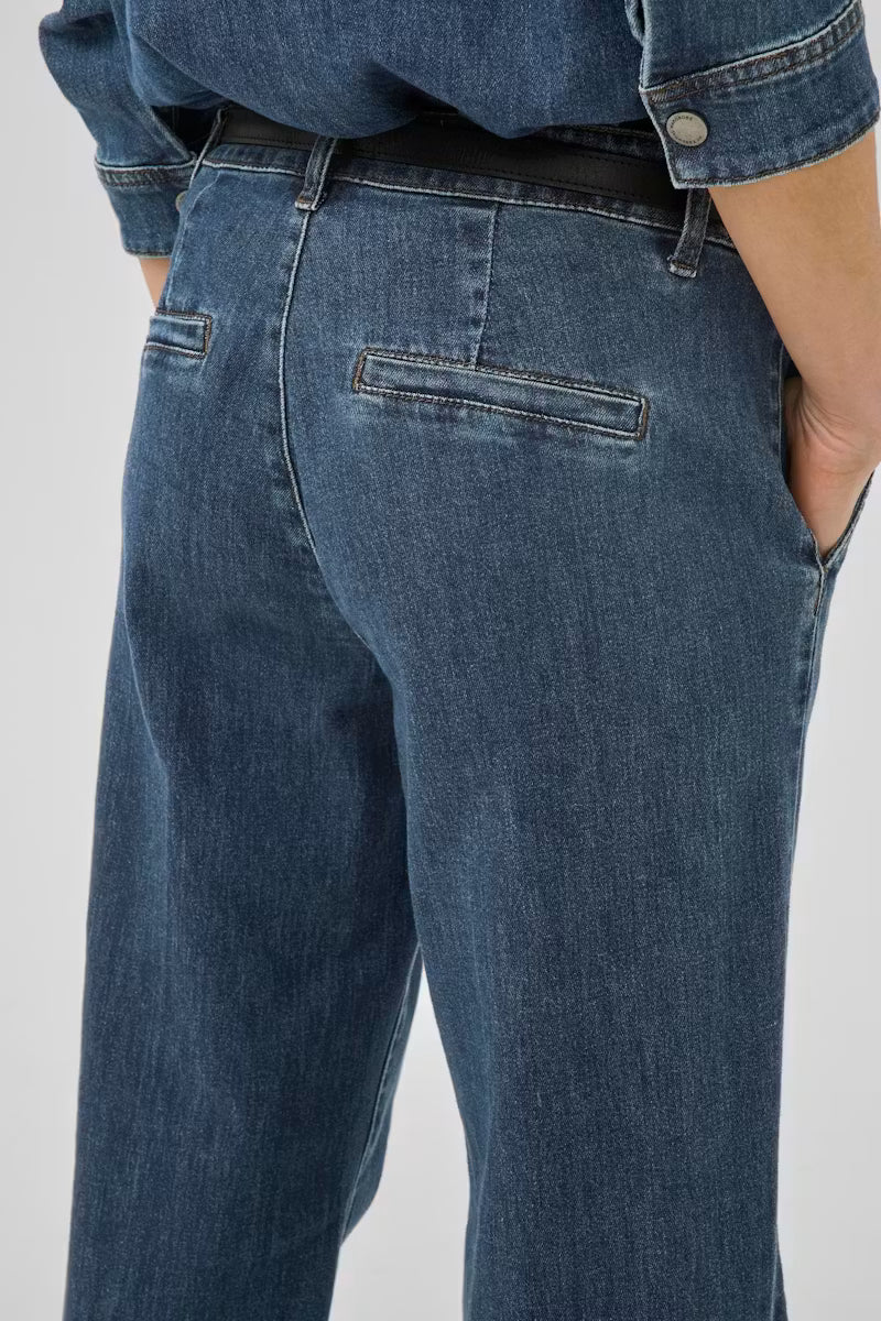 My Essential Wardrope Jeans - The Lara Wide 30 Jeans i 115 Dark Blue Wash