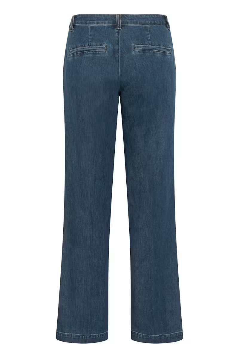 My Essential Wardrope Jeans - The Lara Wide 30 Jeans i 115 Dark Blue Wash