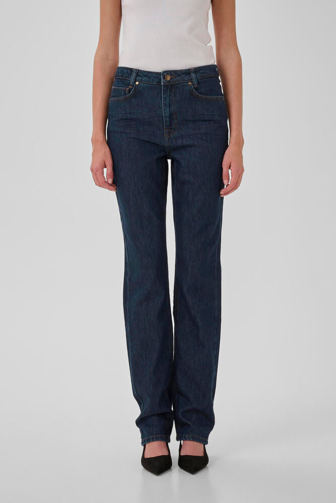 My Essential Wardrope Jeans - MWIsa Straight Jeans i Dark Blue Unwash