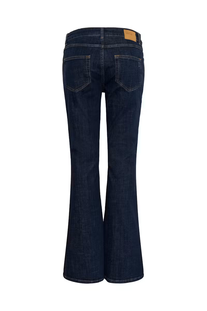 My Essential Wardrope Jeans - MWKazia 187 High Waist  Bootcut Jeans i Dark Blue Un-Wash